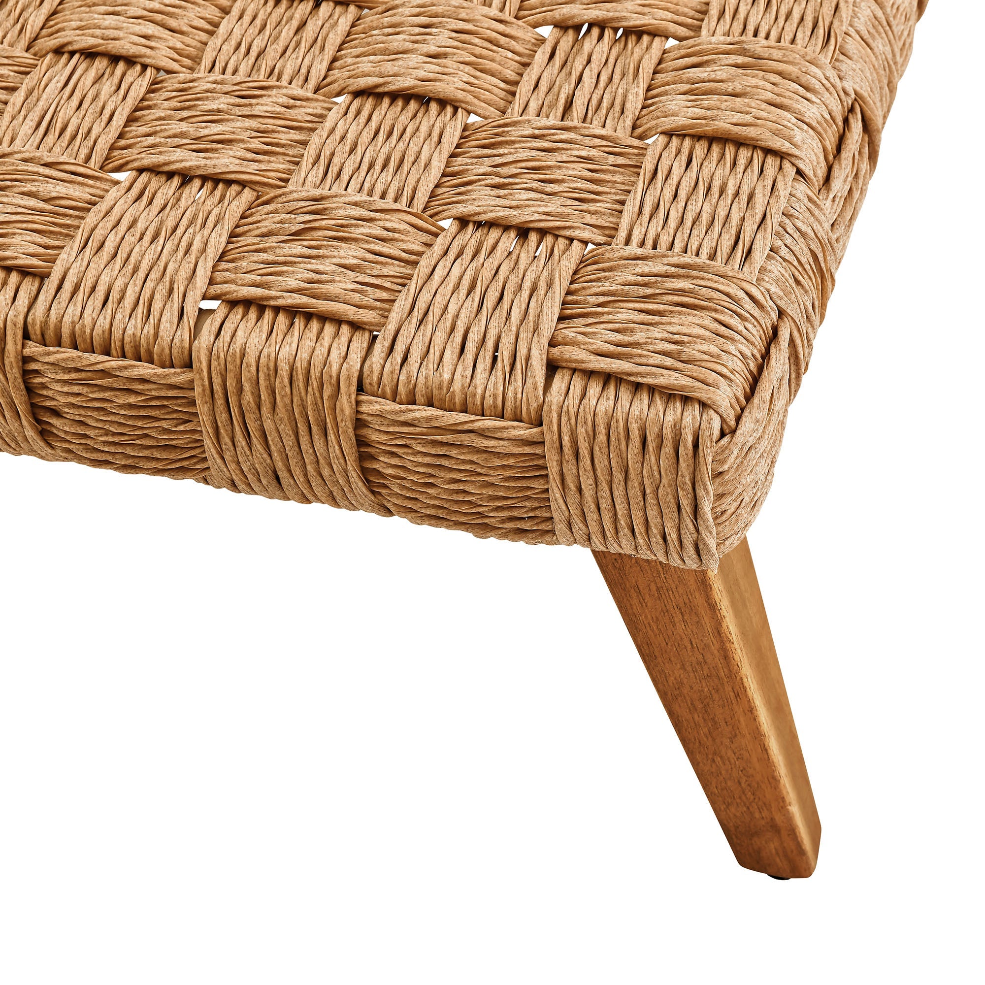 Thames Outdoor Patio Wicker Outdoor Patio Rattan Coffee Table in Natural