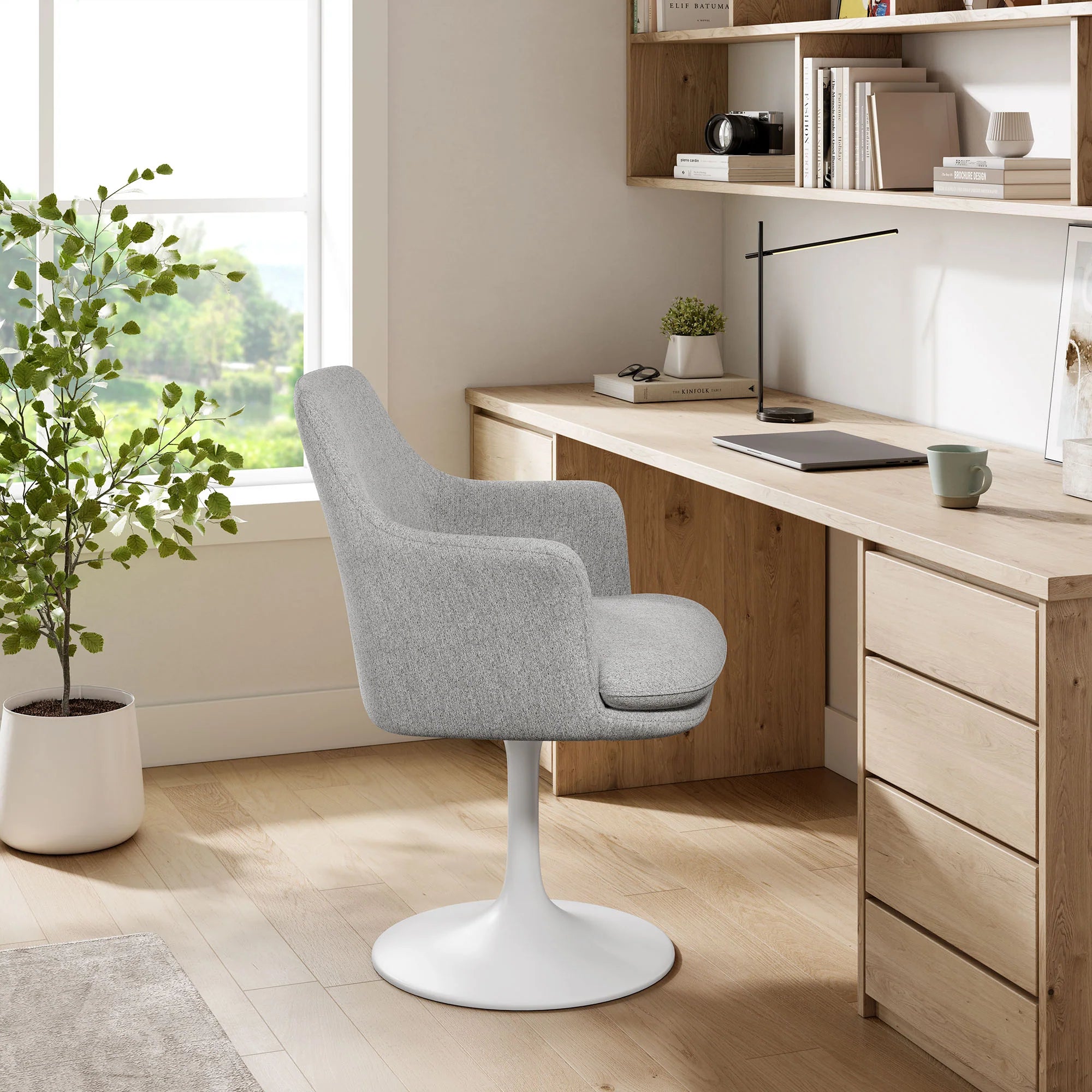 Lippa Swivel Dining Upholstered Armchair