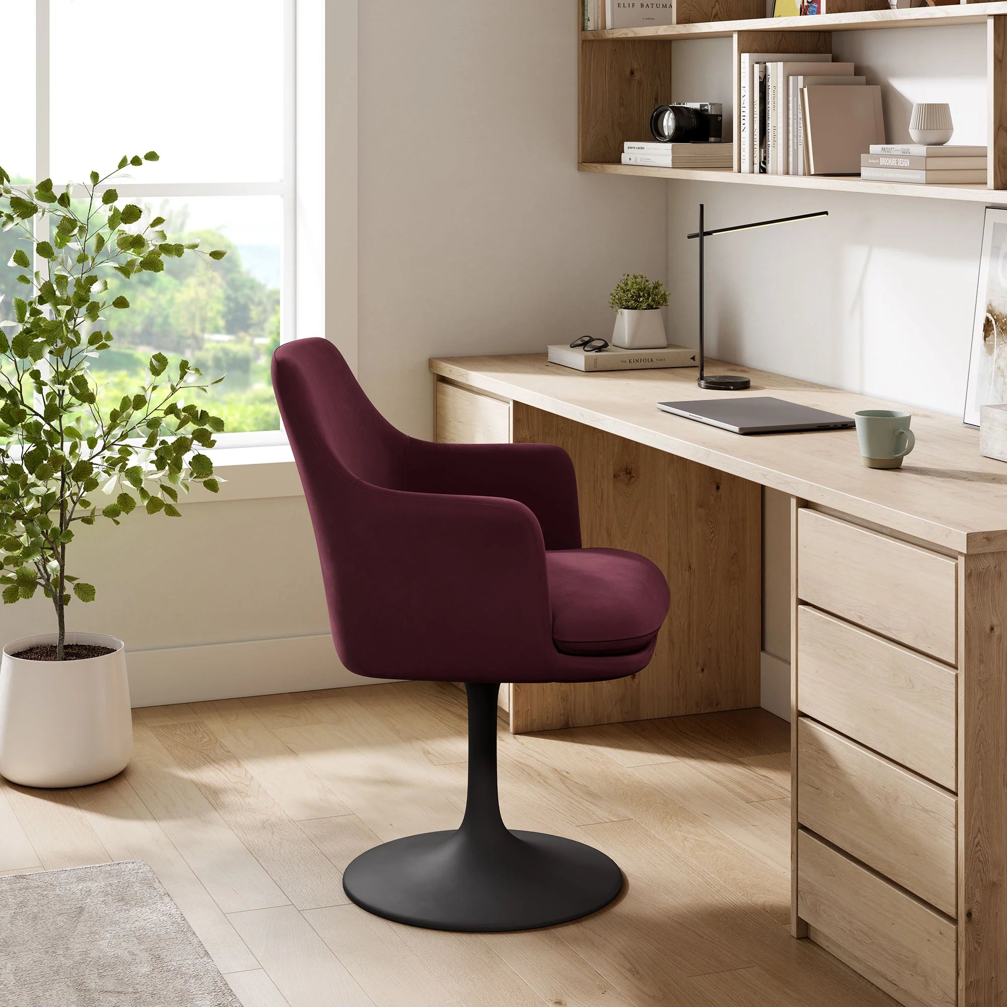 Lippa Swivel Dining Upholstered Armchair