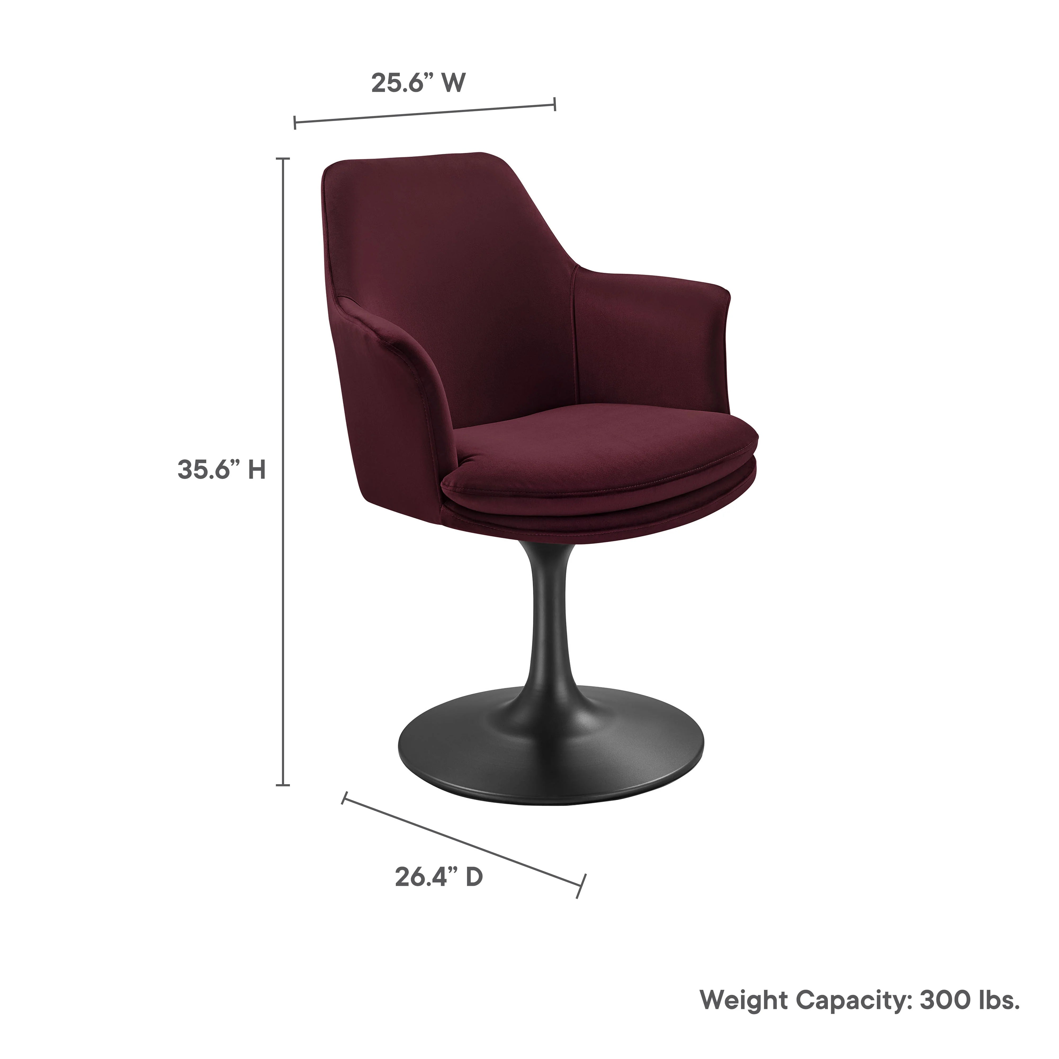 Lippa Swivel Dining Upholstered Armchair