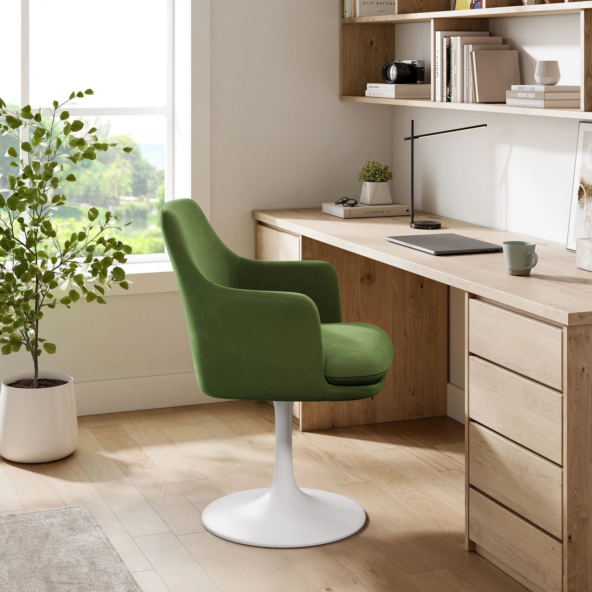 Lippa Swivel Dining Upholstered Armchair