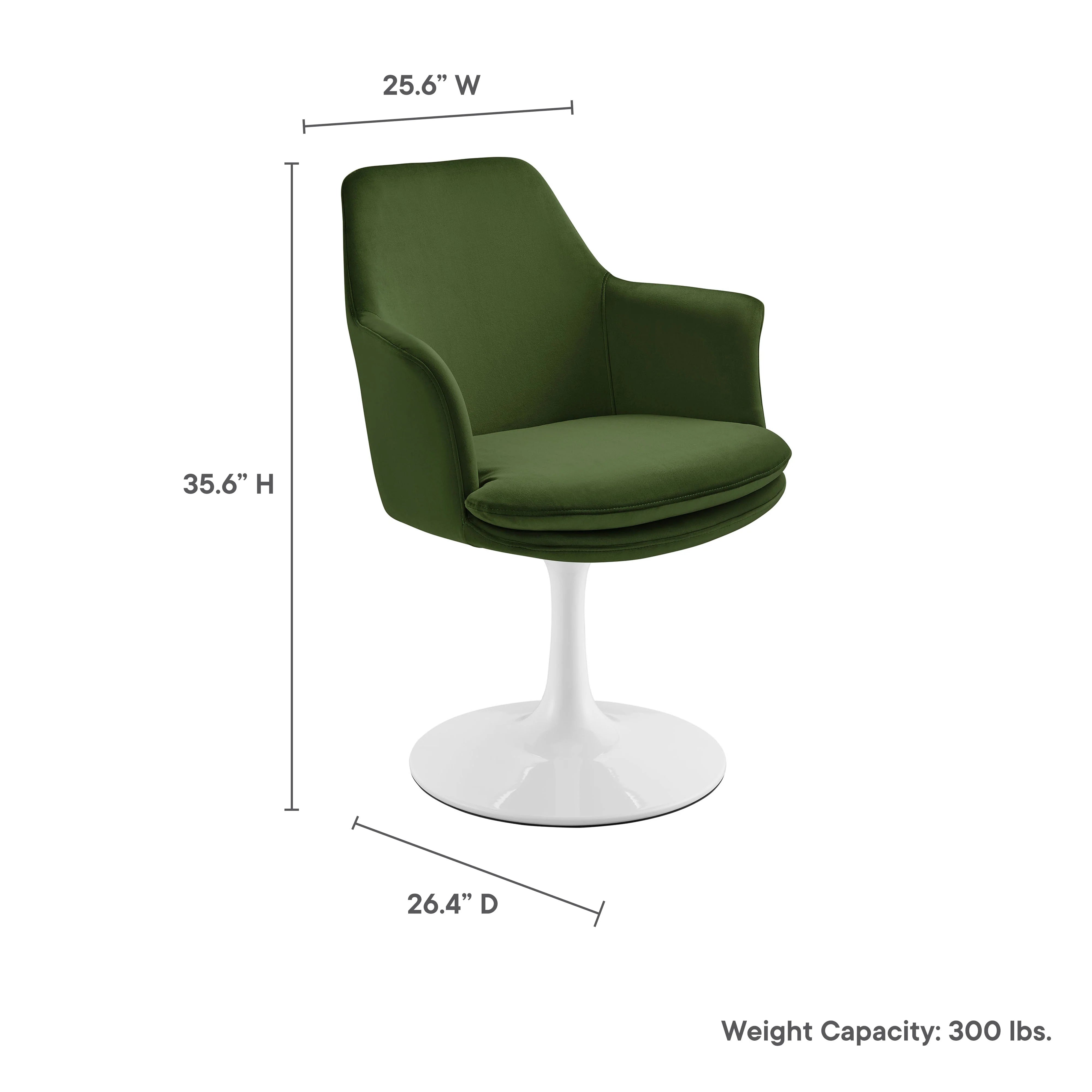 Lippa Swivel Dining Upholstered Armchair
