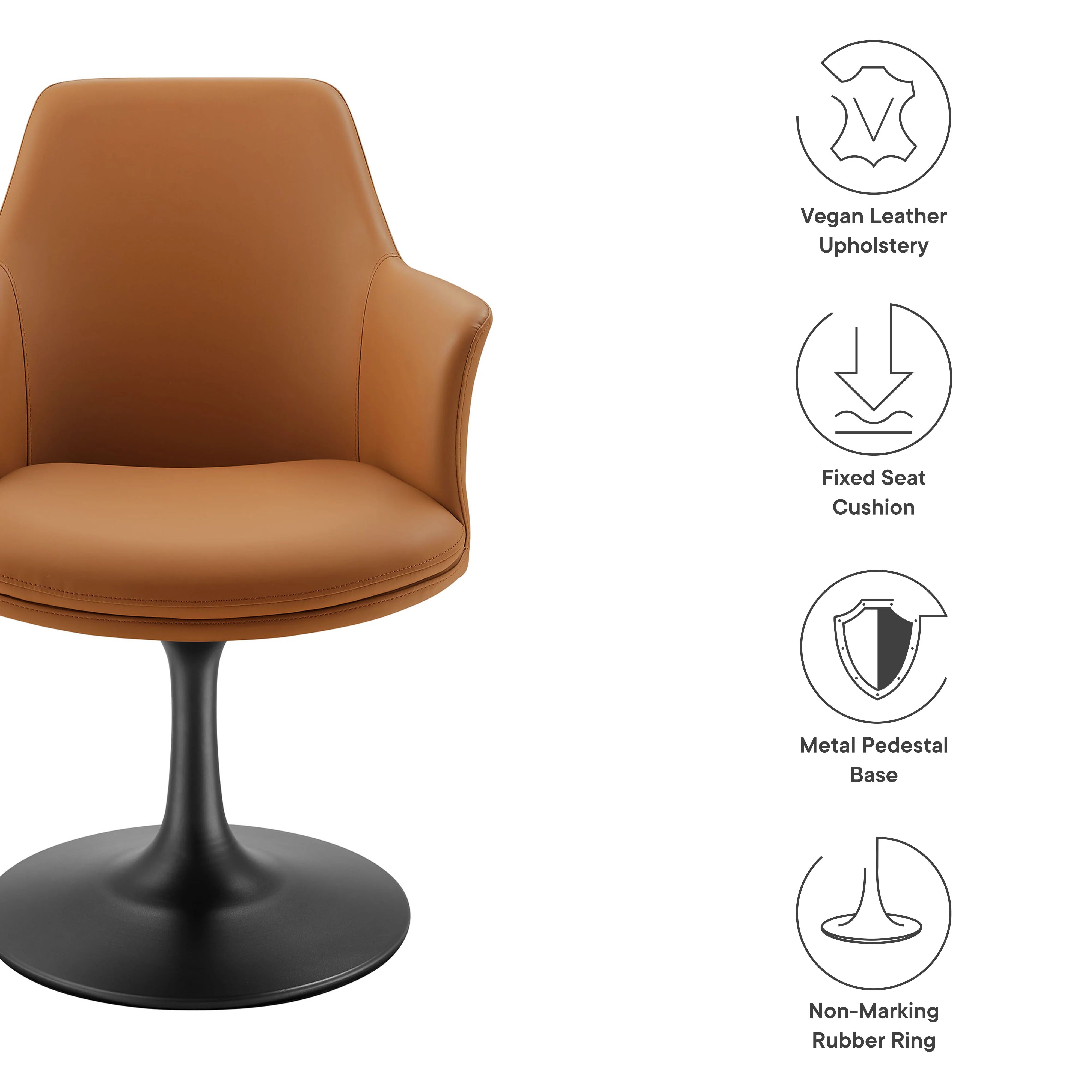 Lippa Swivel Dining Armchair