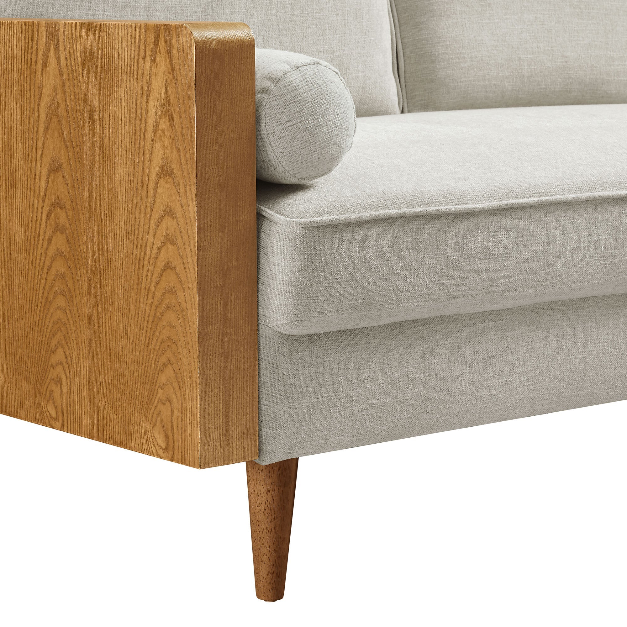 Kellan Heathered Weave Fabric Loveseat