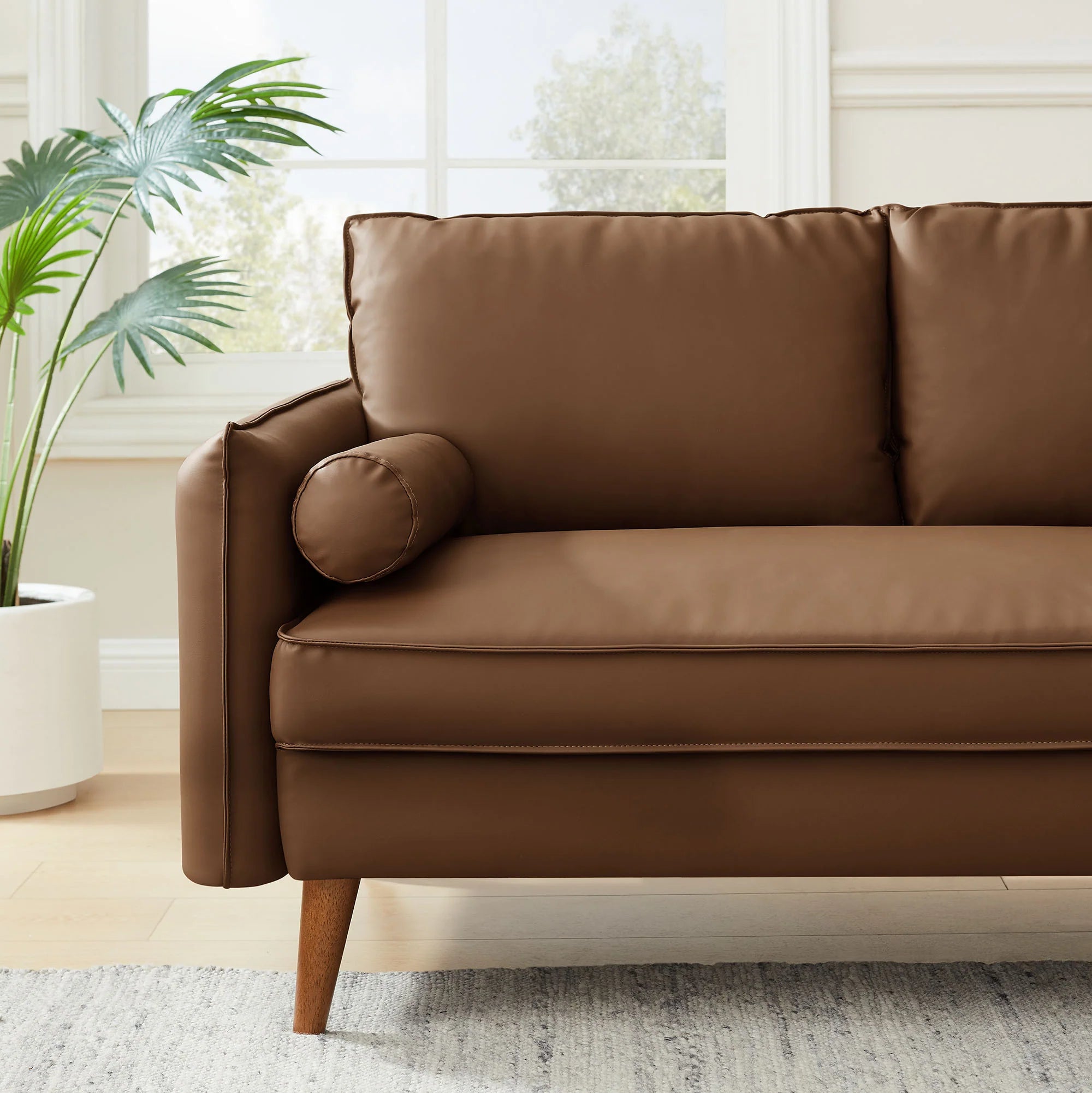 Chaise sans accoudoirs rembourrée en duvet Commix