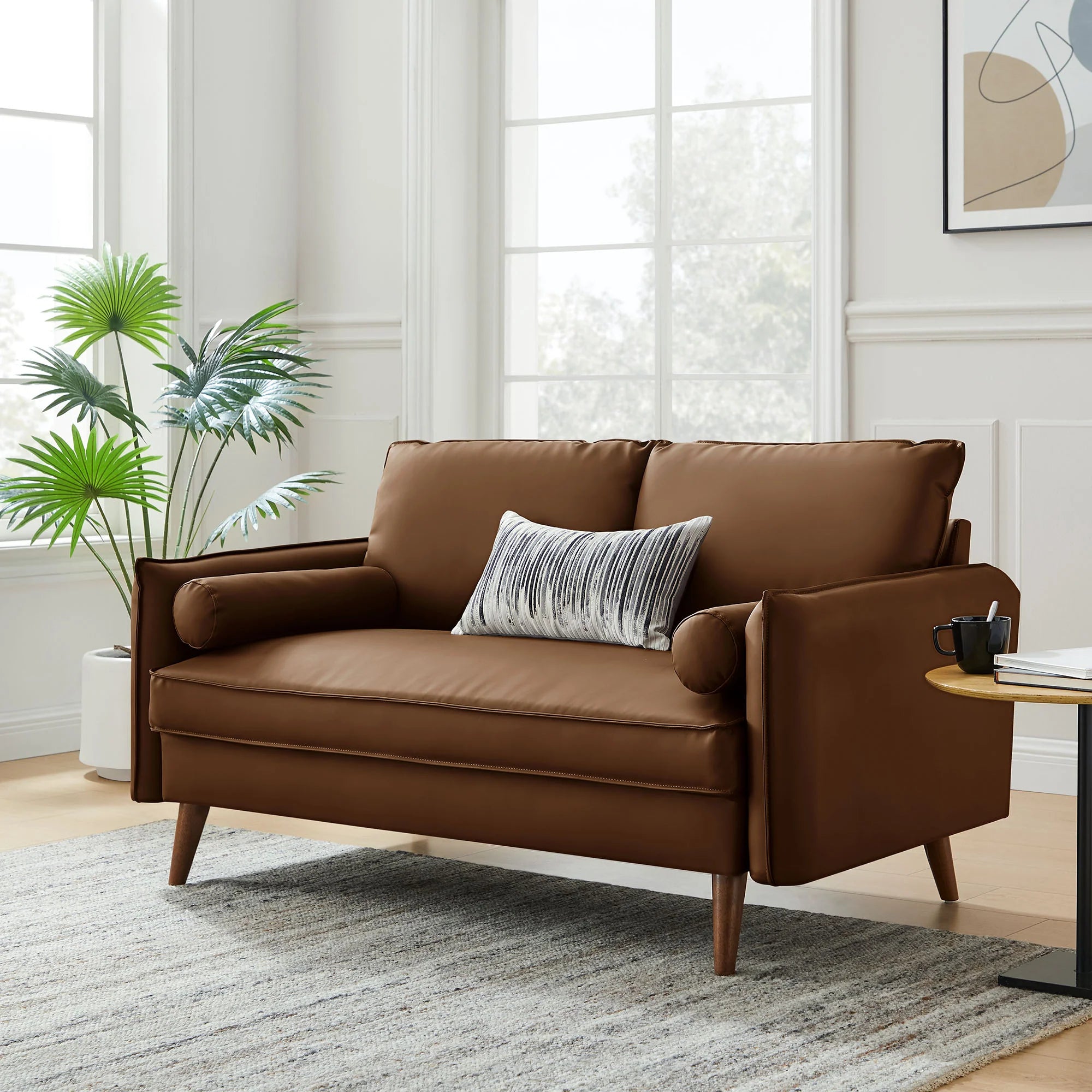 Chaise sans accoudoirs rembourrée en duvet Commix