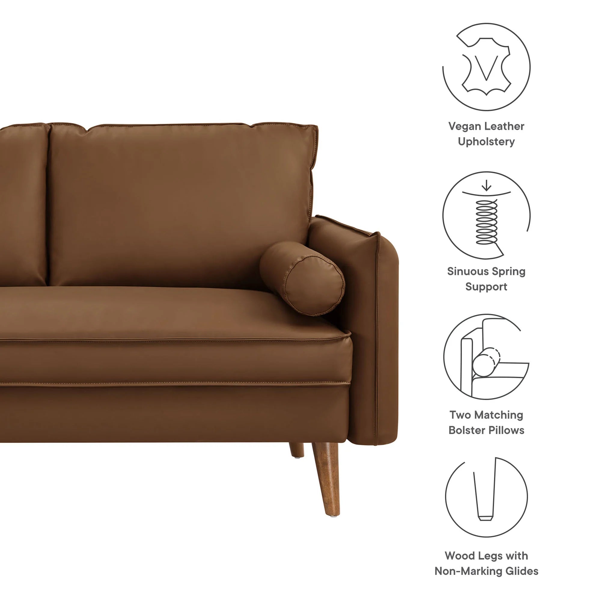 Chaise sans accoudoirs rembourrée en duvet Commix