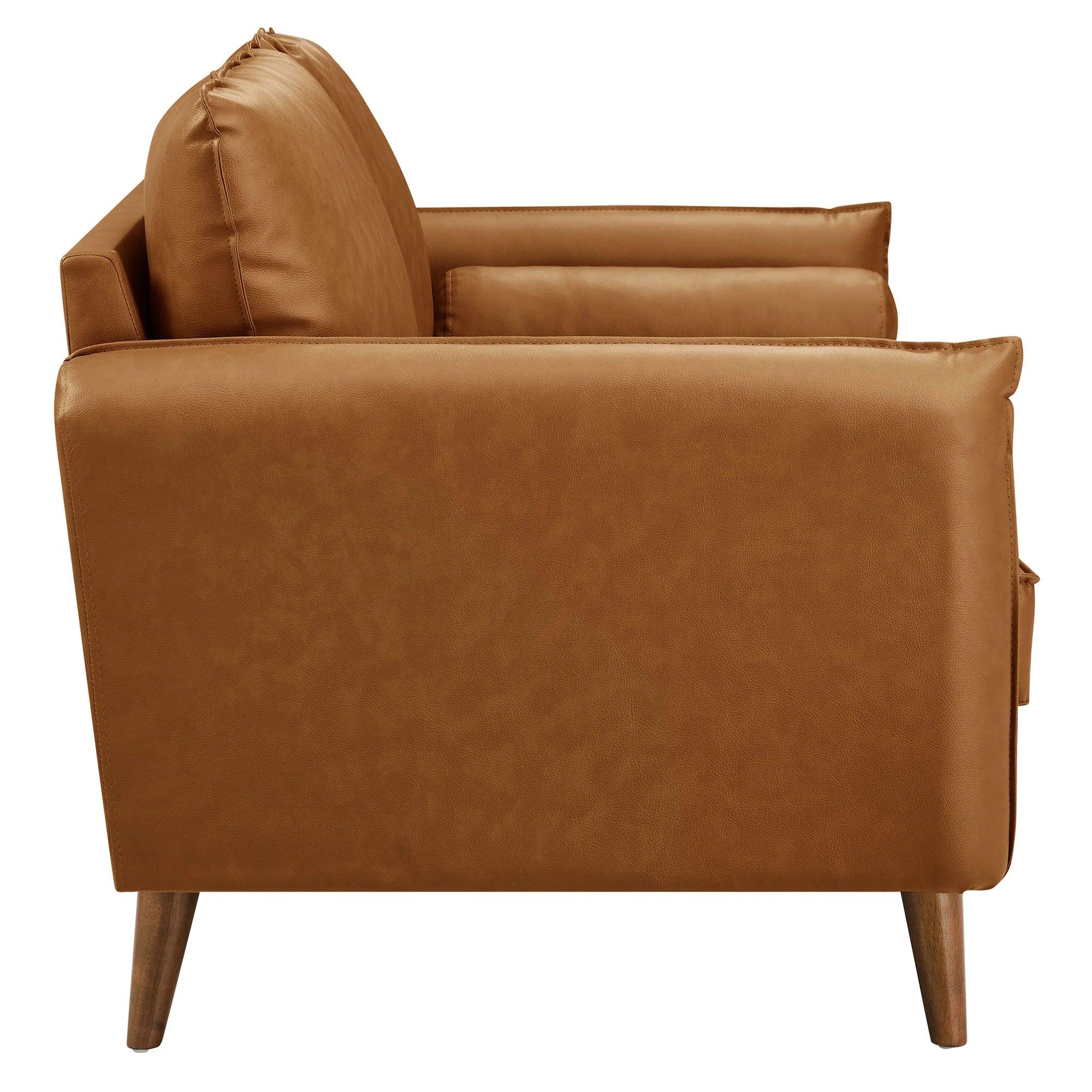 Chaise sans accoudoirs rembourrée en duvet Commix
