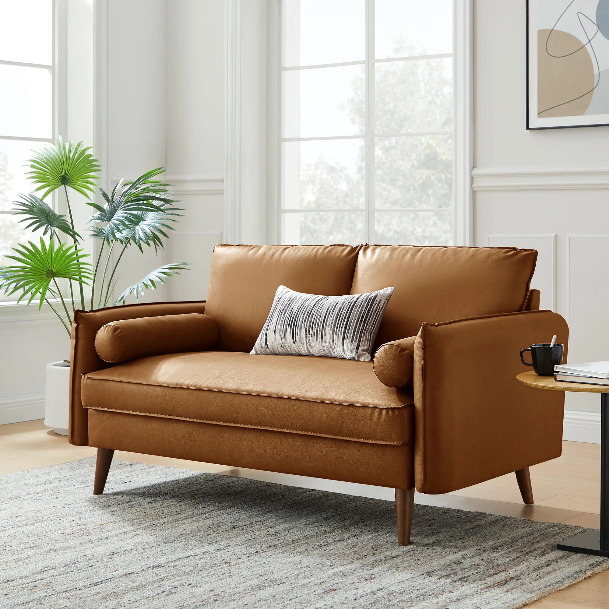 Chaise sans accoudoirs rembourrée en duvet Commix