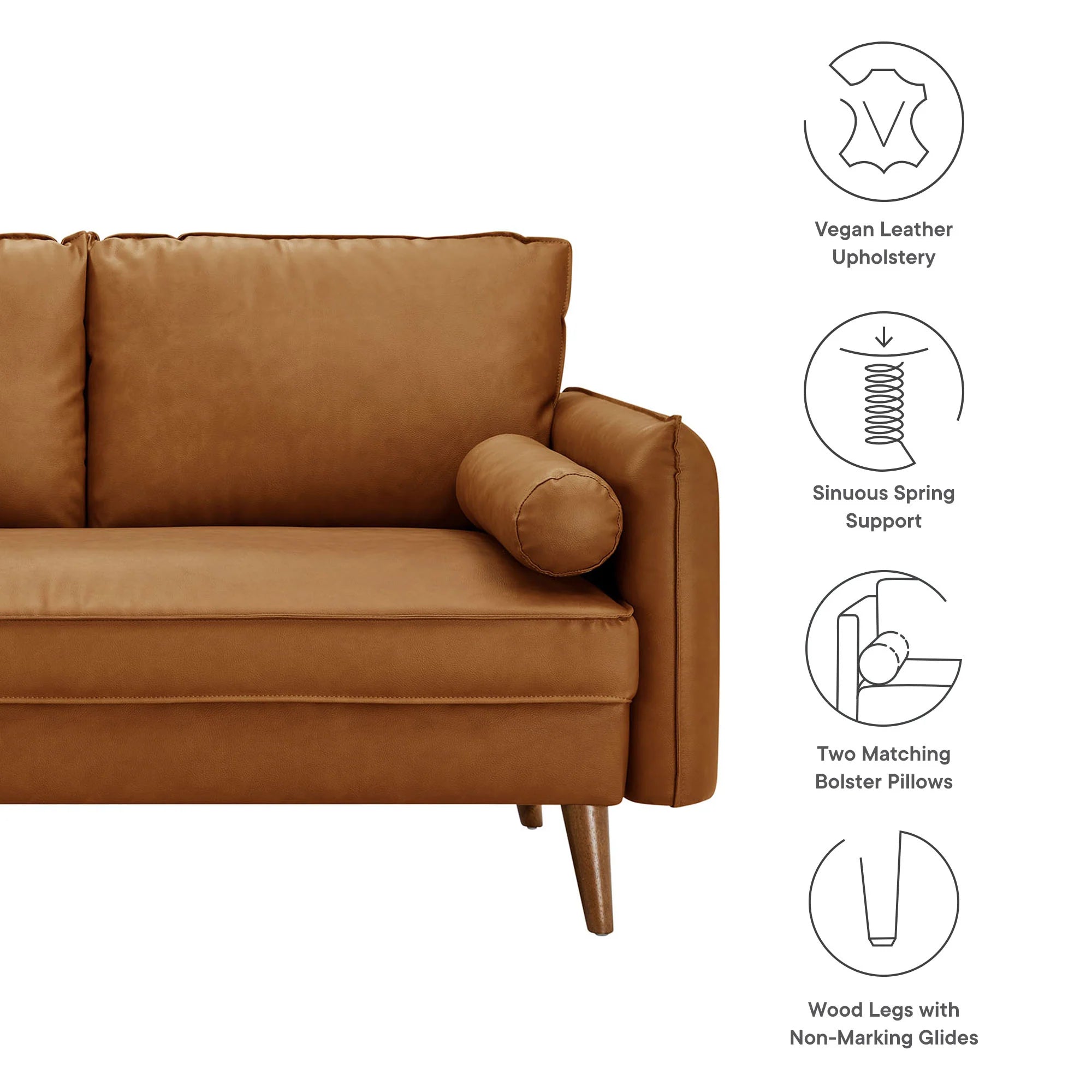 Chaise sans accoudoirs rembourrée en duvet Commix