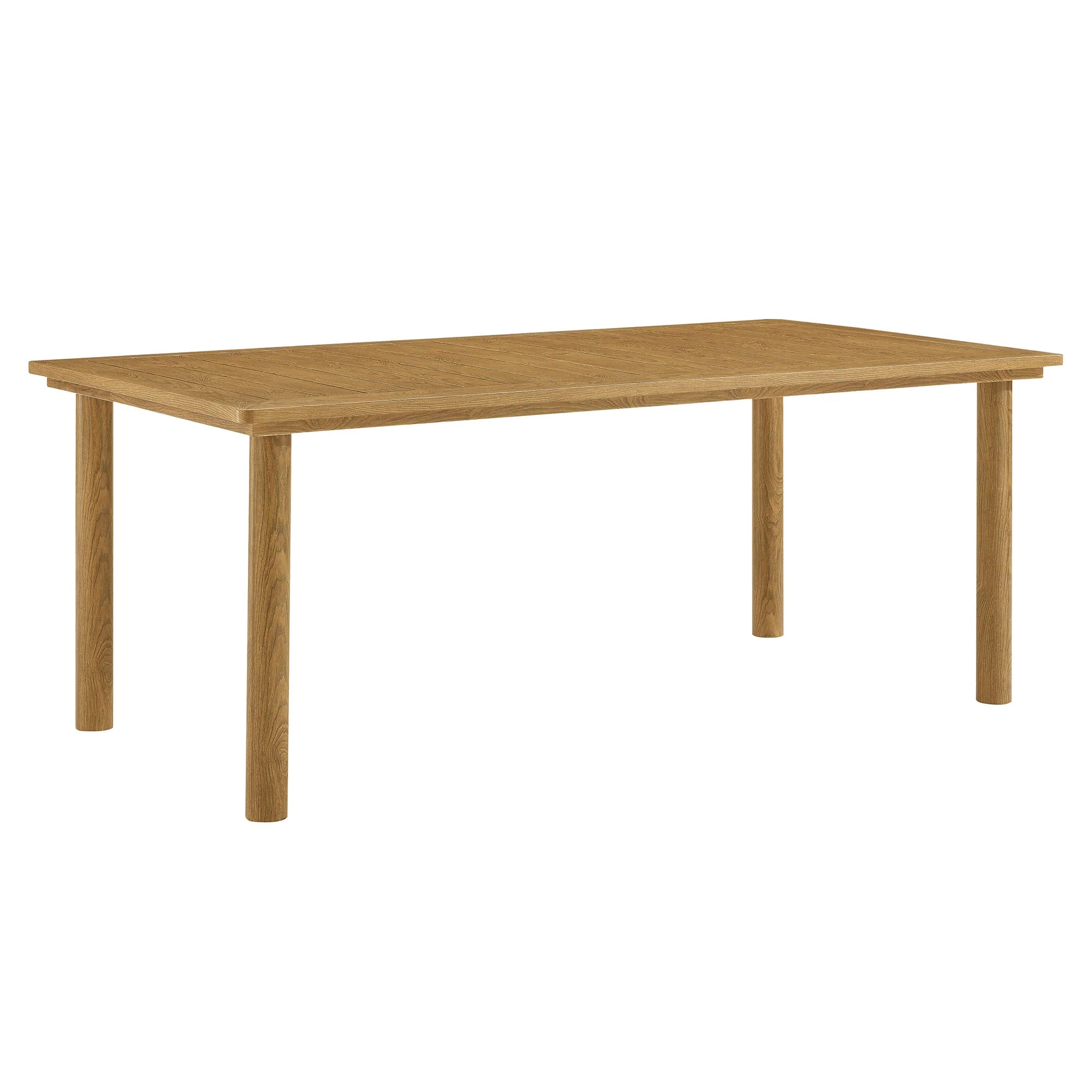 Abacus 7-Piece Rectangular Outdoor Patio Aluminum Dining Table Set