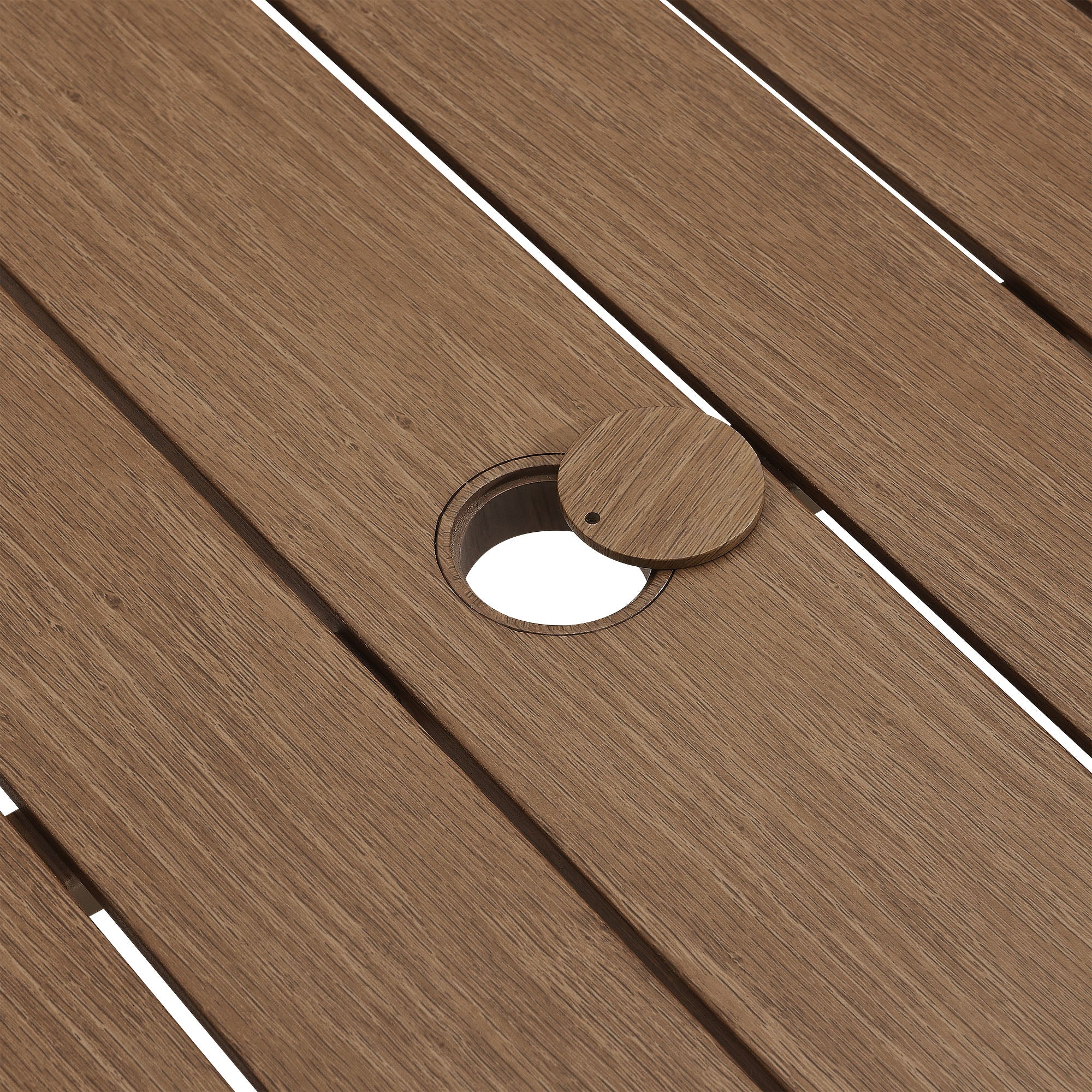 Table à manger extérieure en aluminium Parkland de 76 po