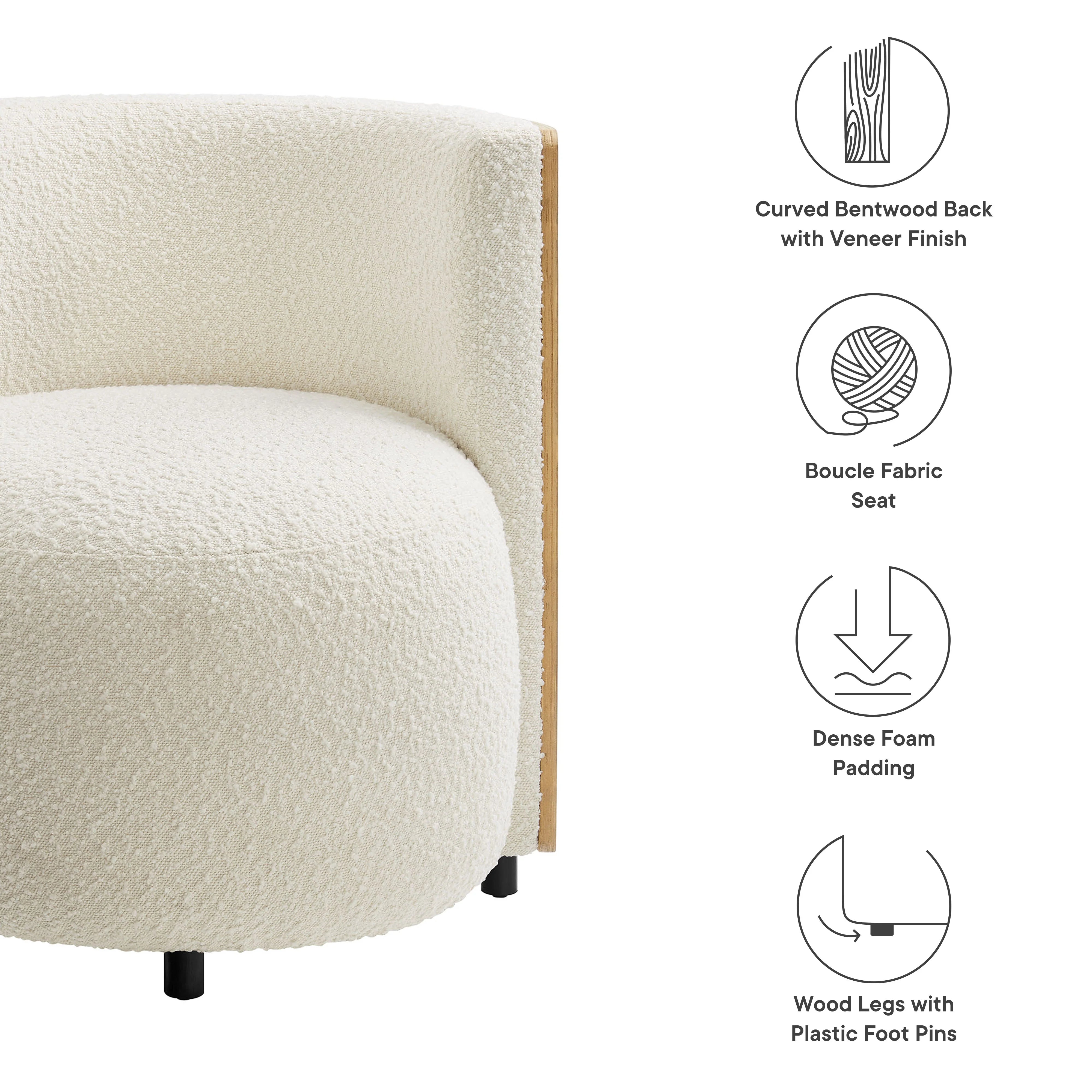 Fauteuil d'appoint Boucle de Solis