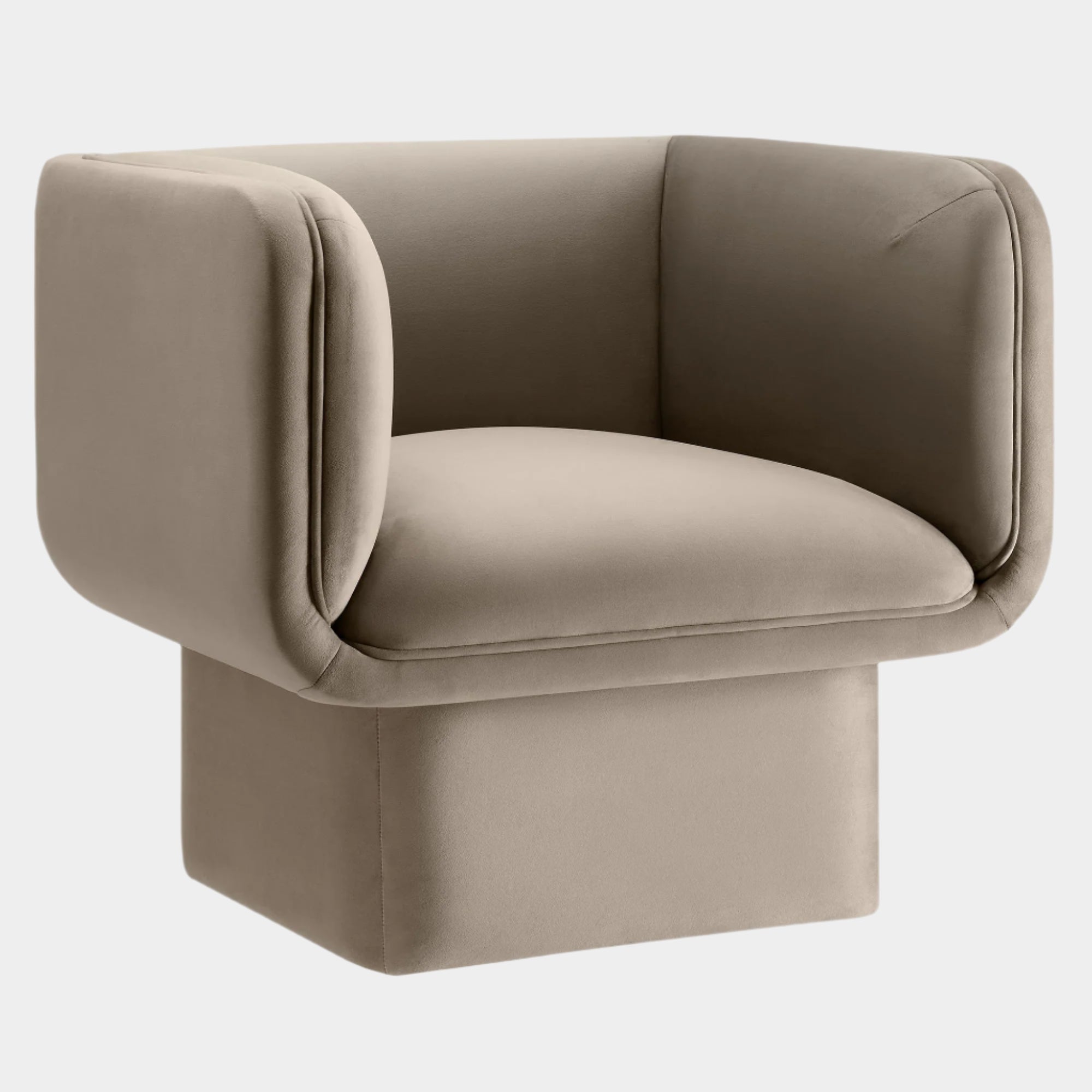 Fauteuil d'appoint en velours Tate Performance