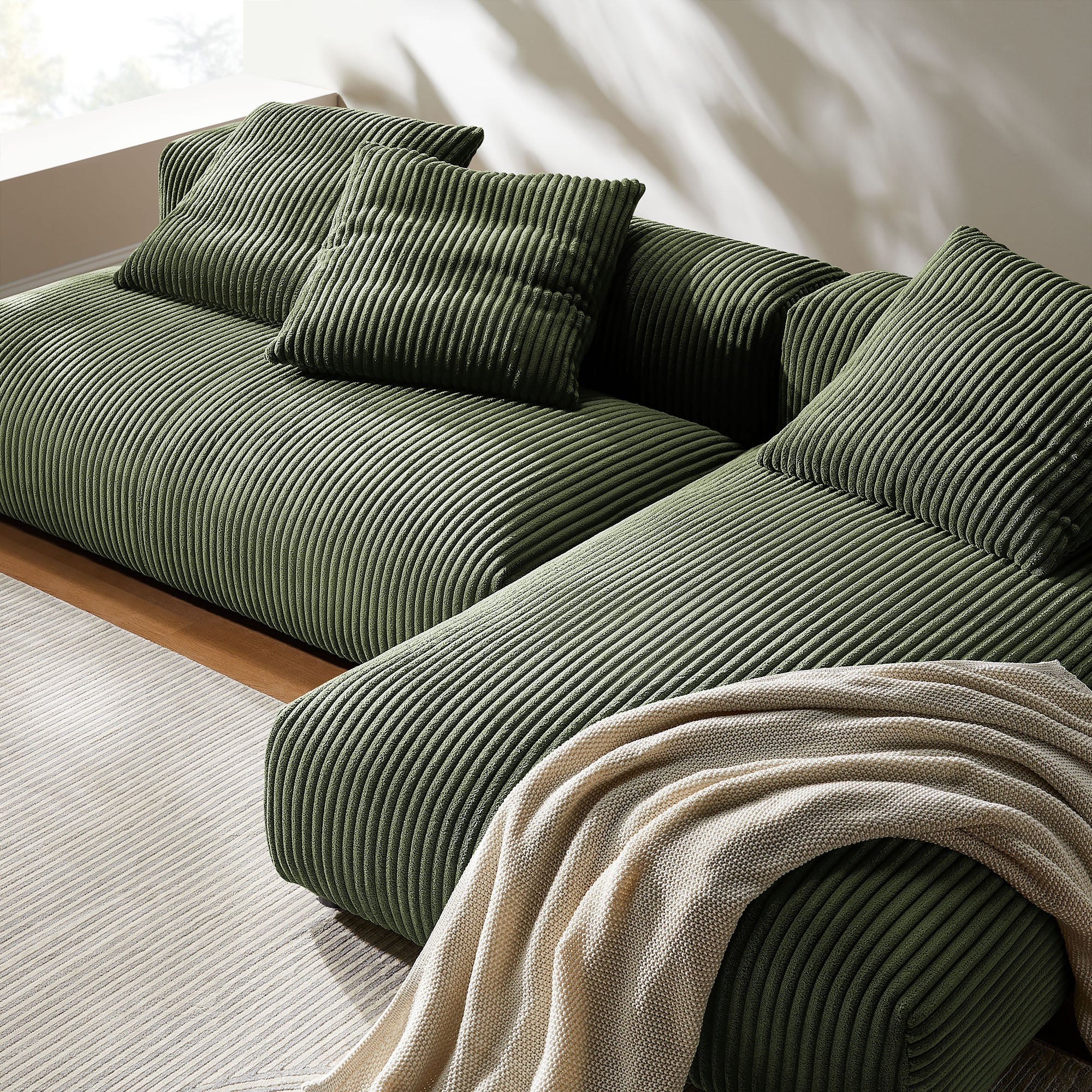 Chaise sans accoudoirs rembourrée en duvet Commix