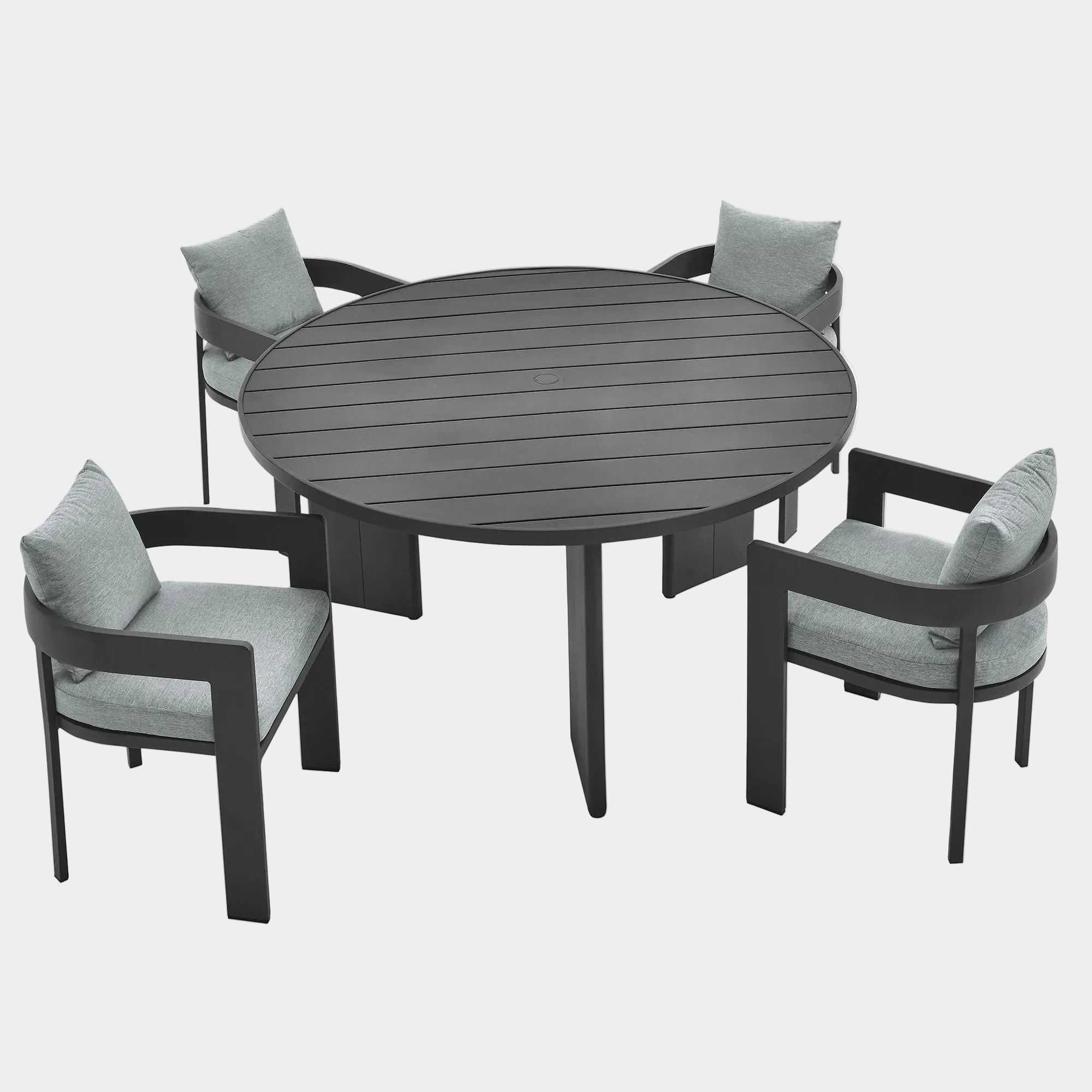 Ensemble de salle à manger d'extérieur en aluminium Tahoe 5 pièces