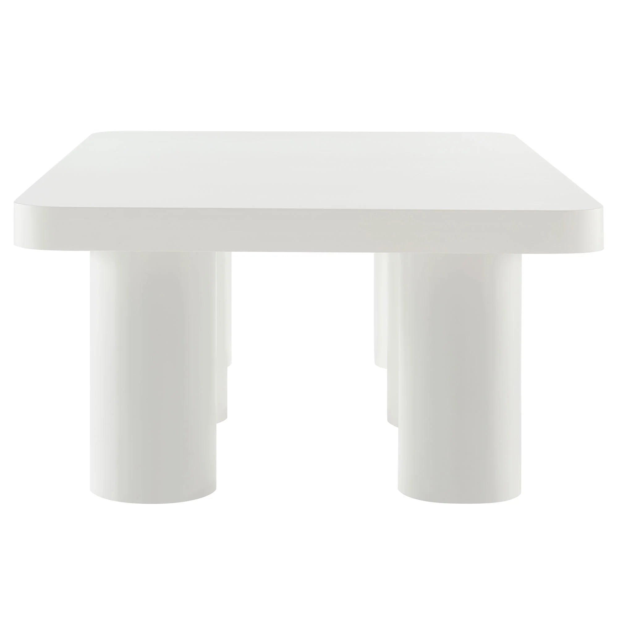 Cleo 54” Rectangular Coffee Table in White