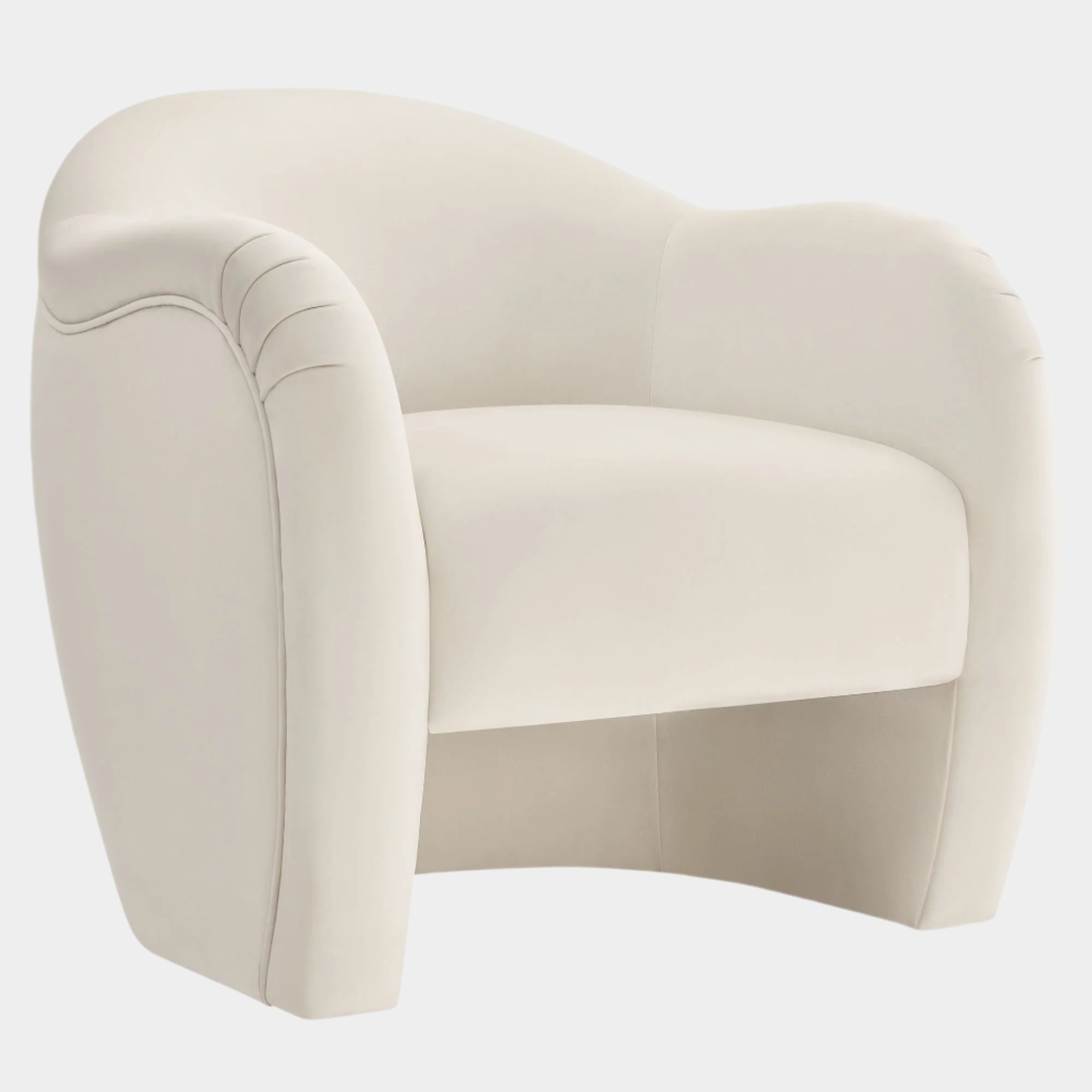 Fauteuil d'appoint en velours Compose Performance