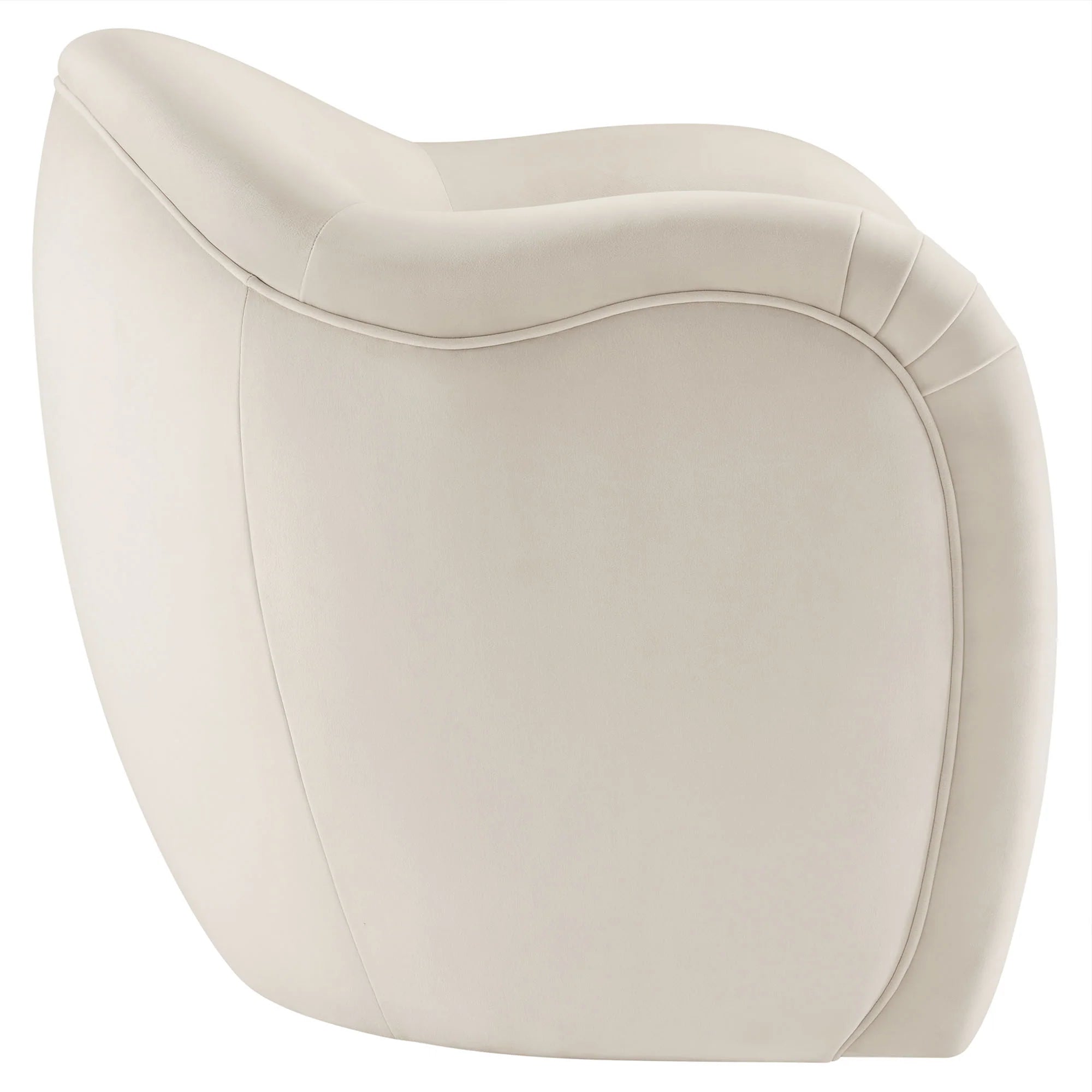 Fauteuil d'appoint en velours Compose Performance