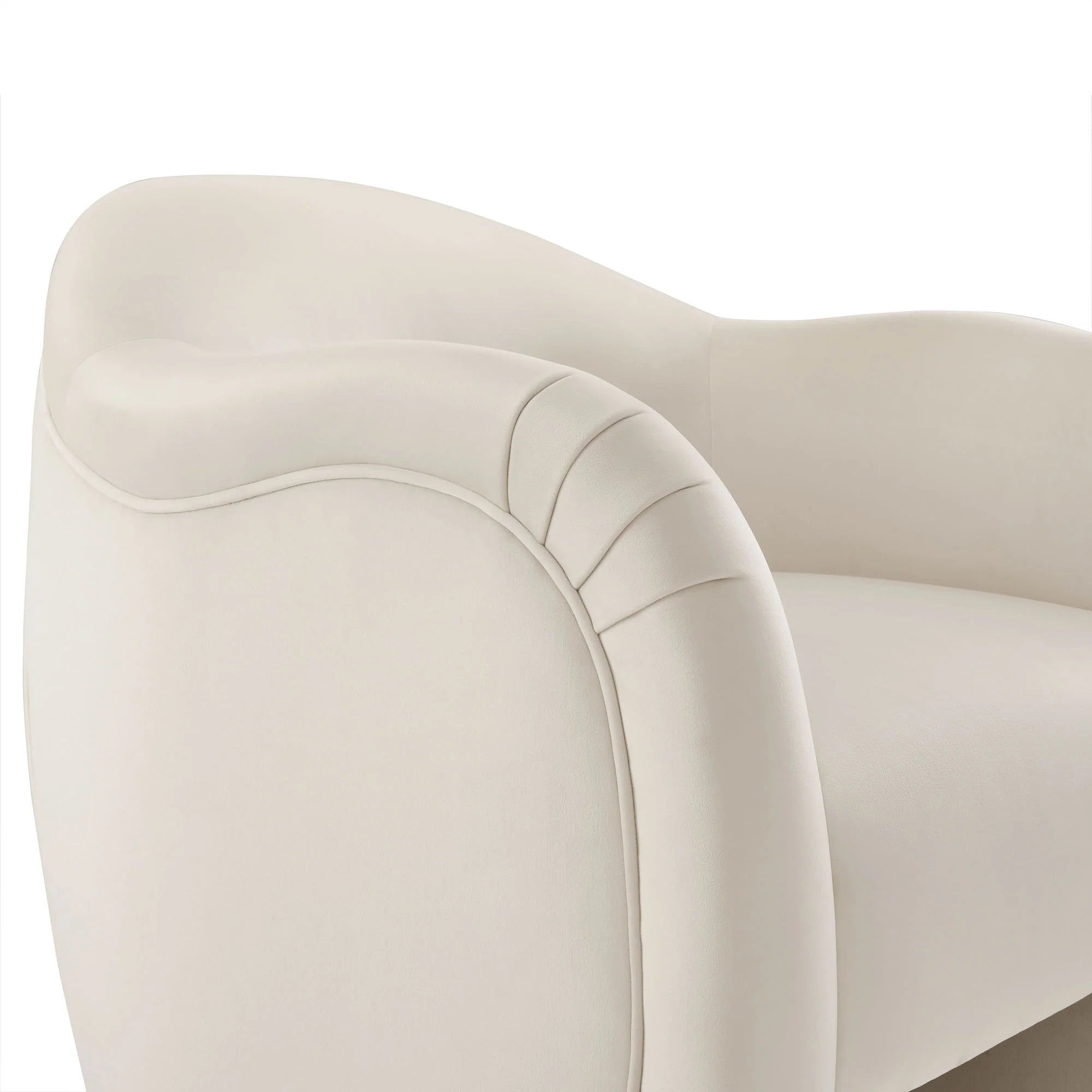 Fauteuil d'appoint en velours Compose Performance