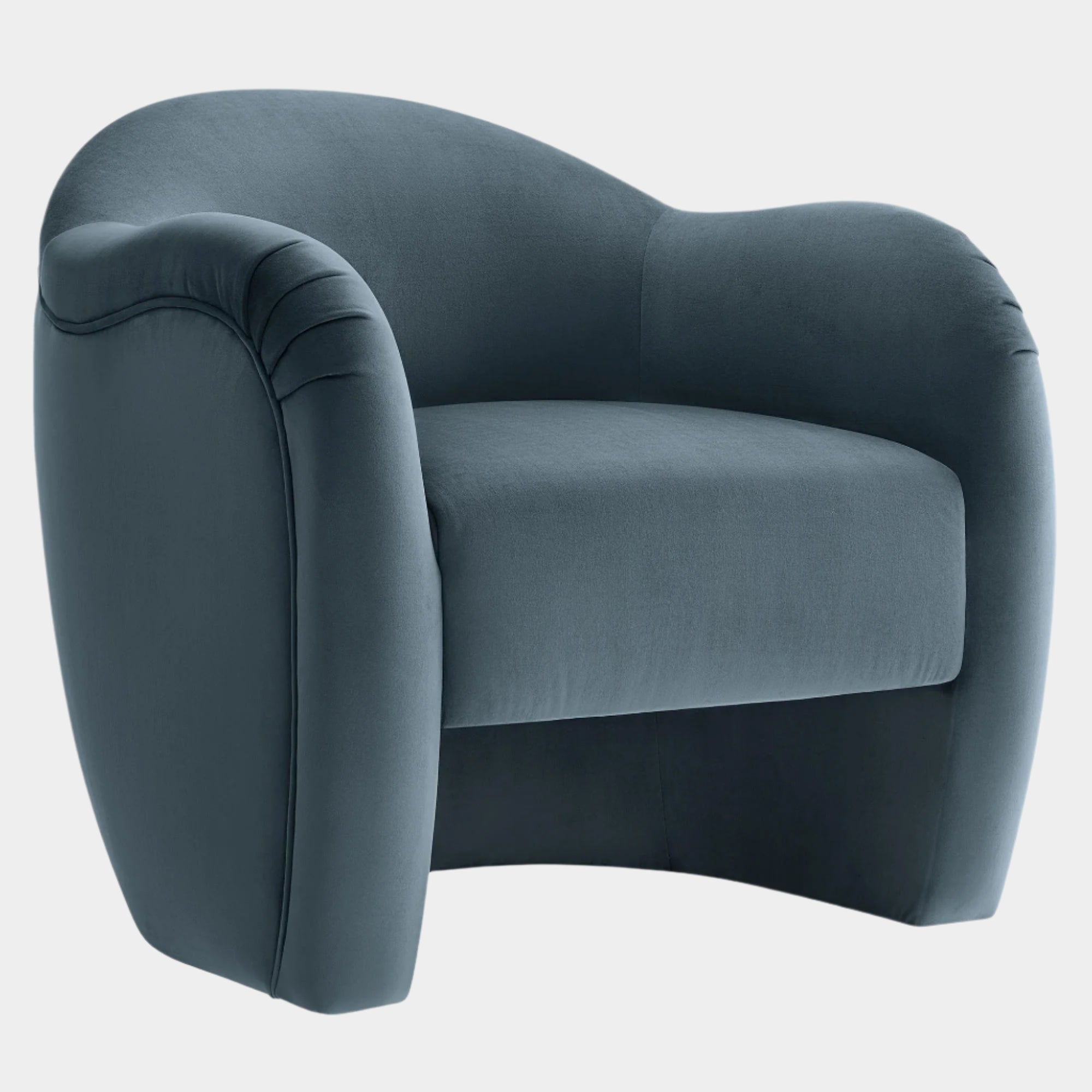 Fauteuil d'appoint en velours Compose Performance
