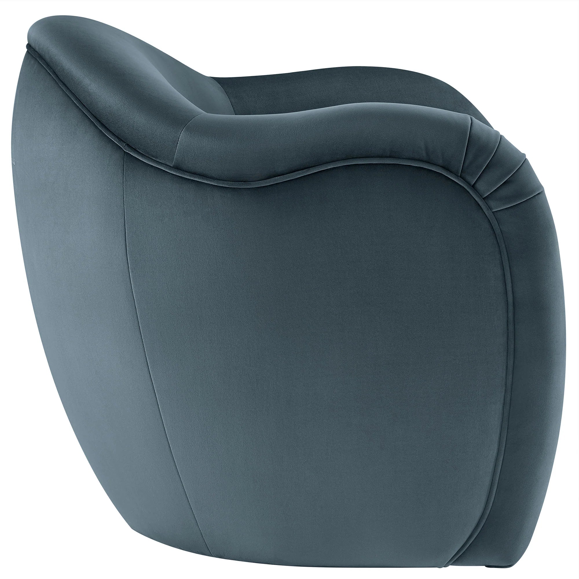 Fauteuil d'appoint en velours Compose Performance