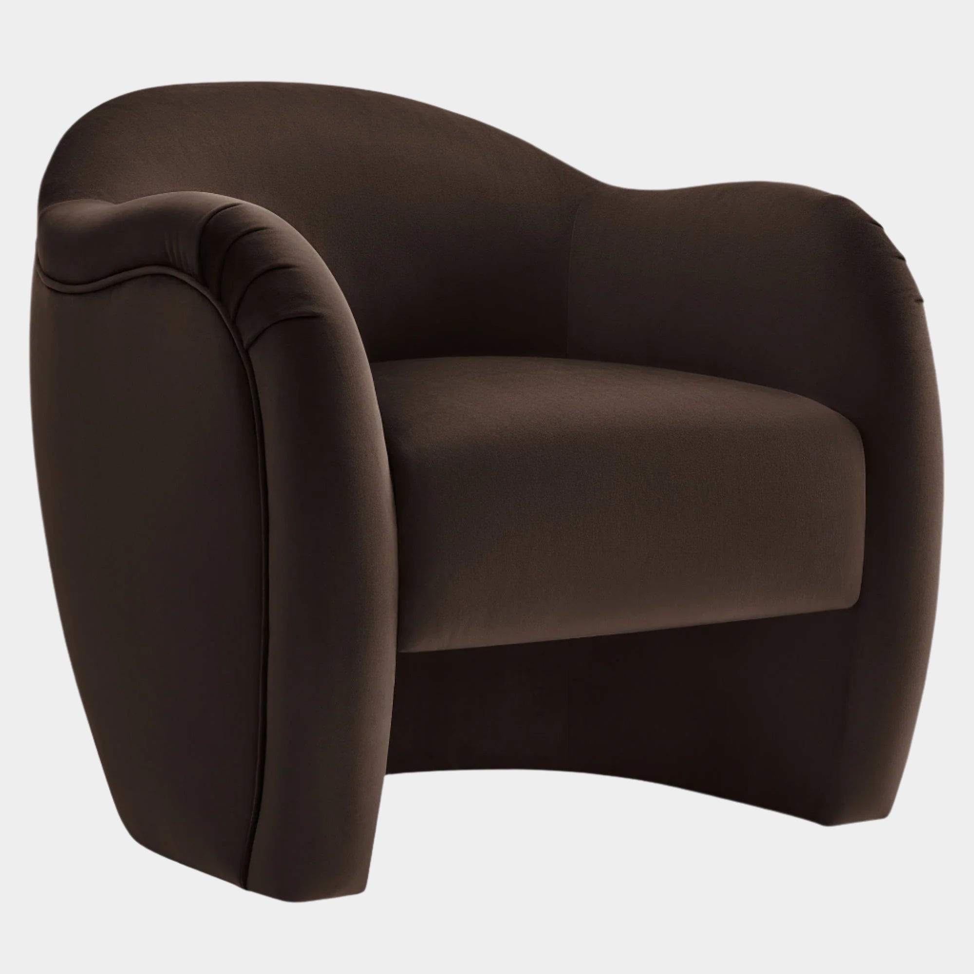 Fauteuil d'appoint en velours Compose Performance