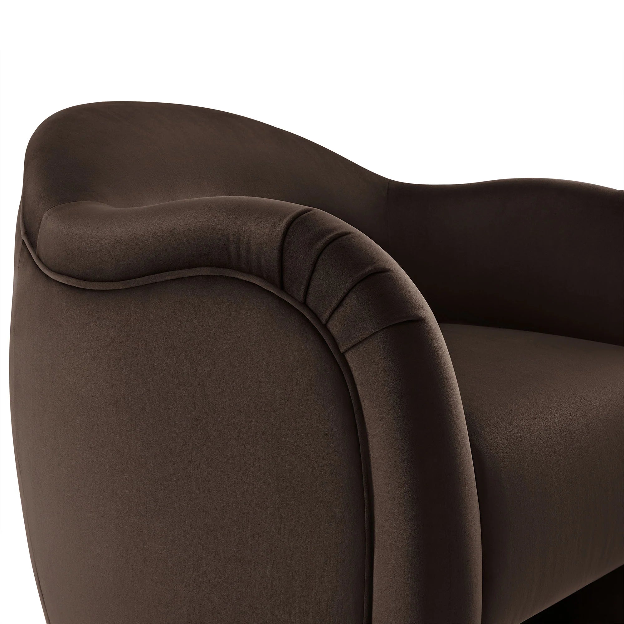 Fauteuil d'appoint en velours Compose Performance