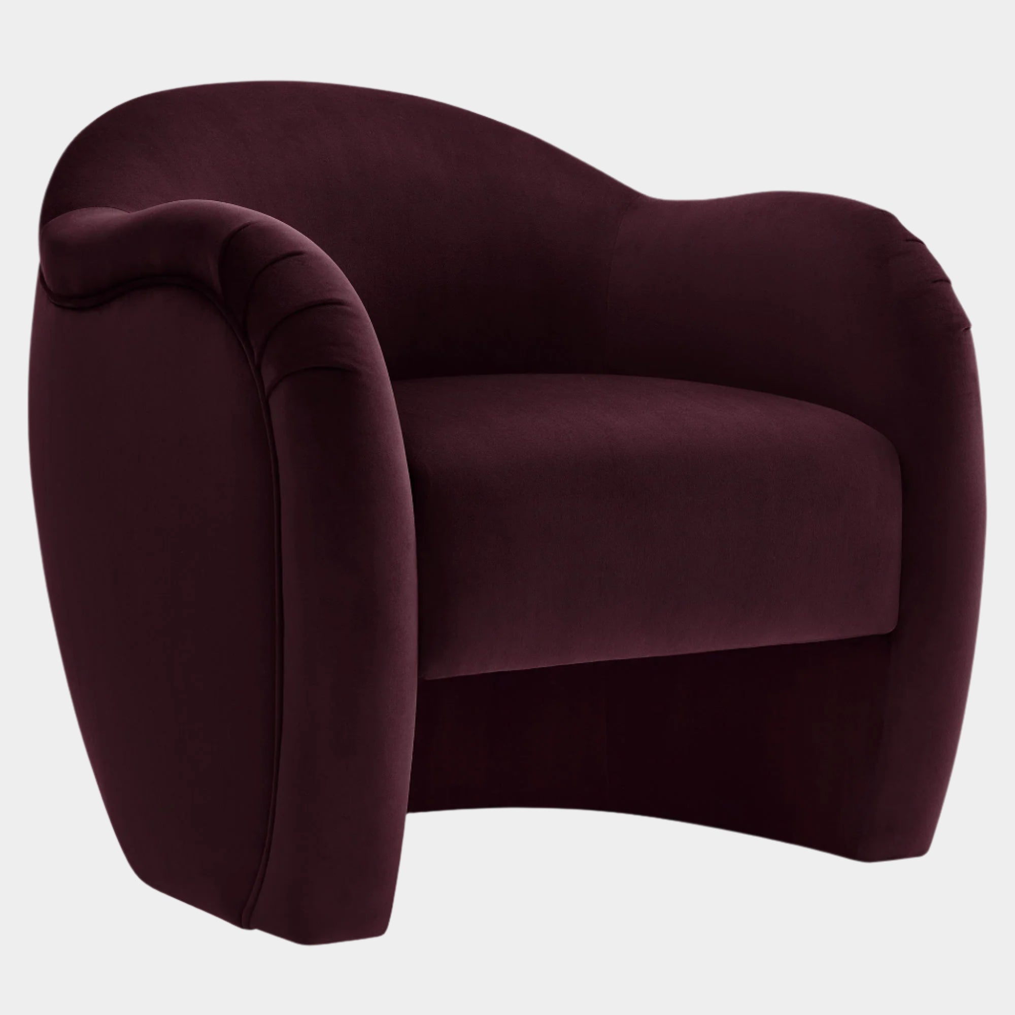 Fauteuil d'appoint en velours Compose Performance