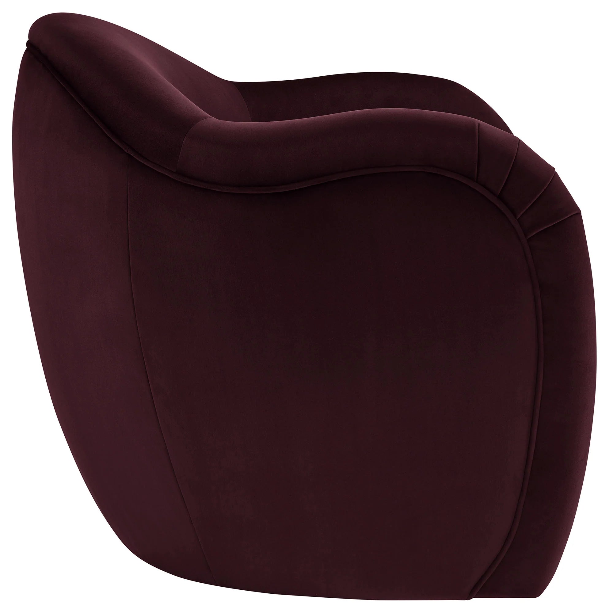 Fauteuil d'appoint en velours Compose Performance