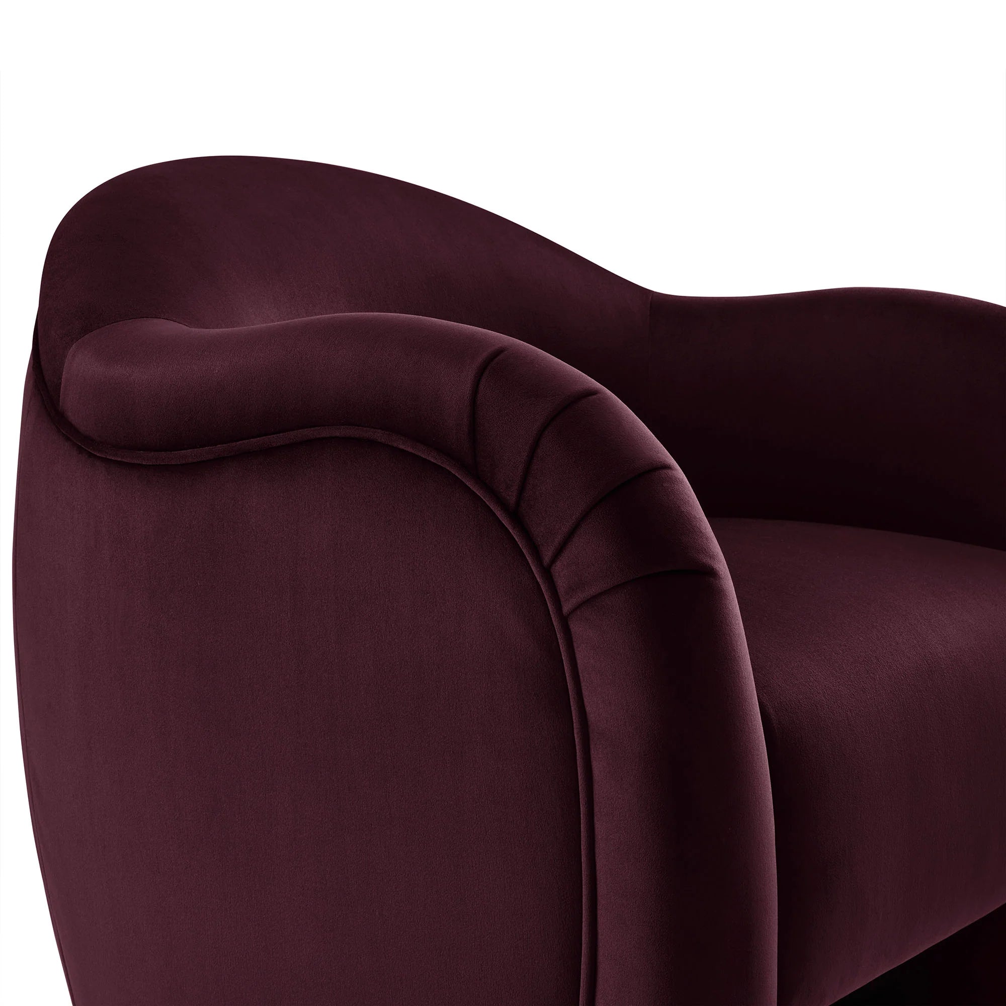 Fauteuil d'appoint en velours Compose Performance