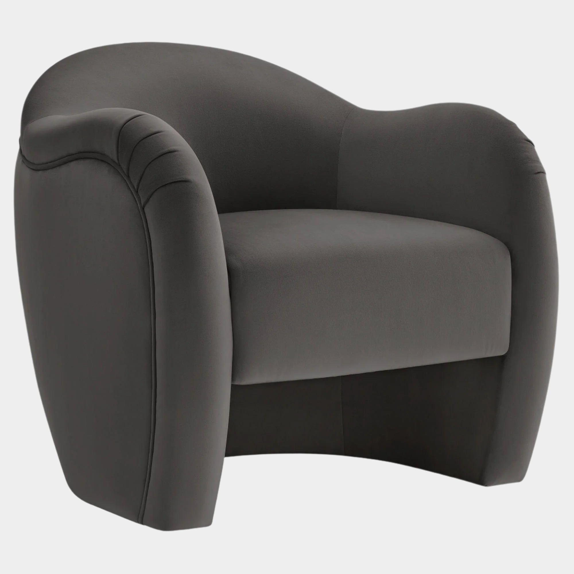 Fauteuil d'appoint en velours Compose Performance