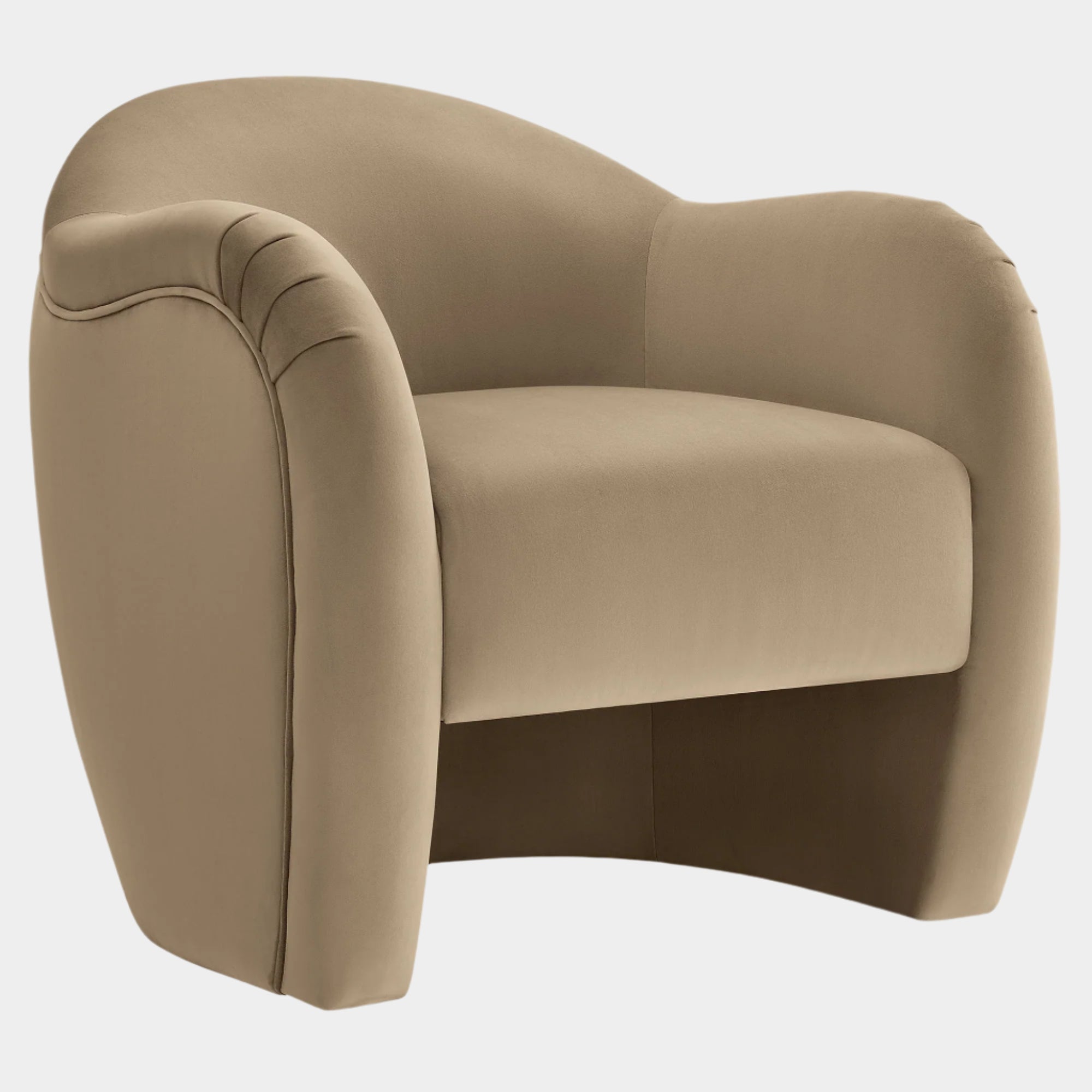 Fauteuil d'appoint en velours Compose Performance