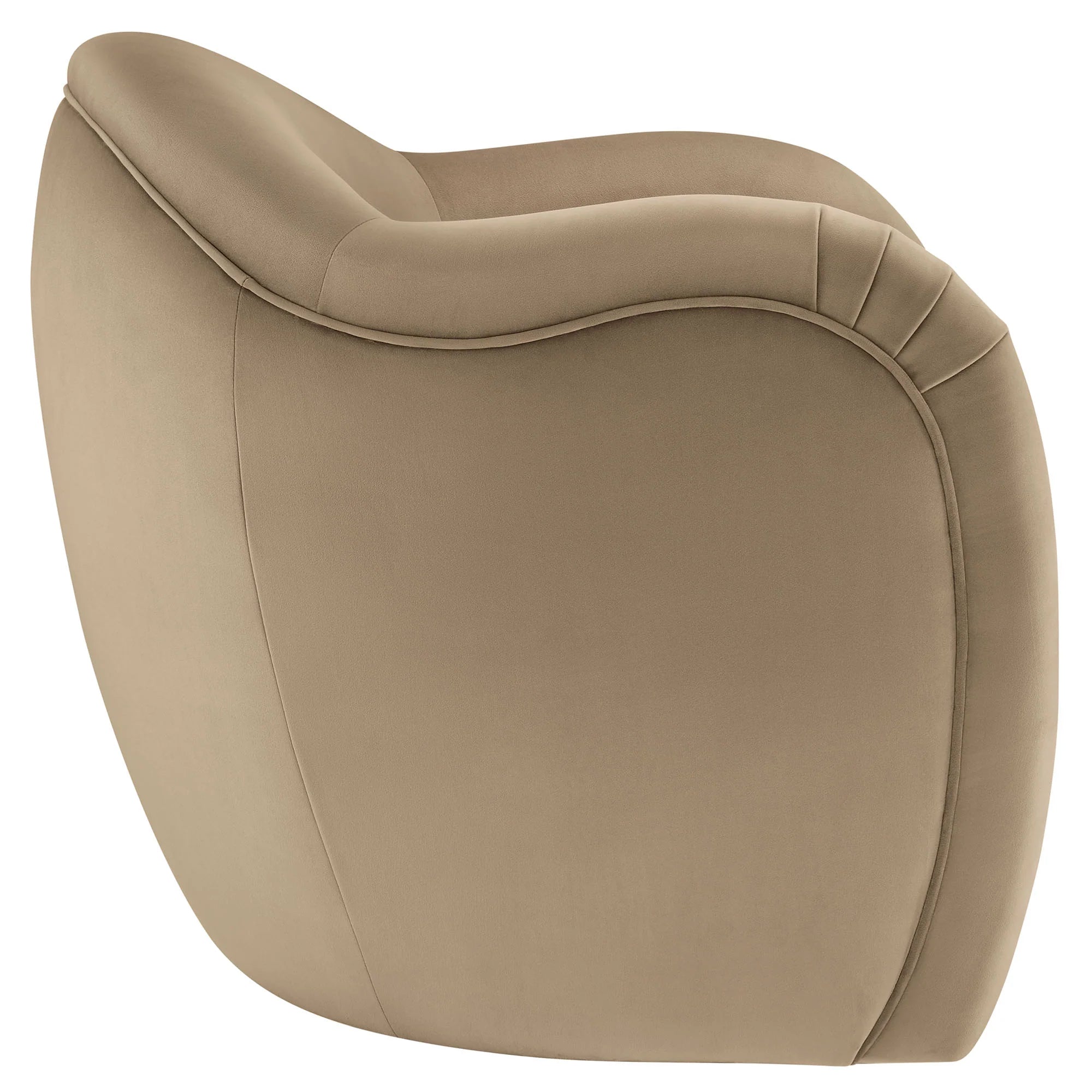 Fauteuil d'appoint en velours Compose Performance