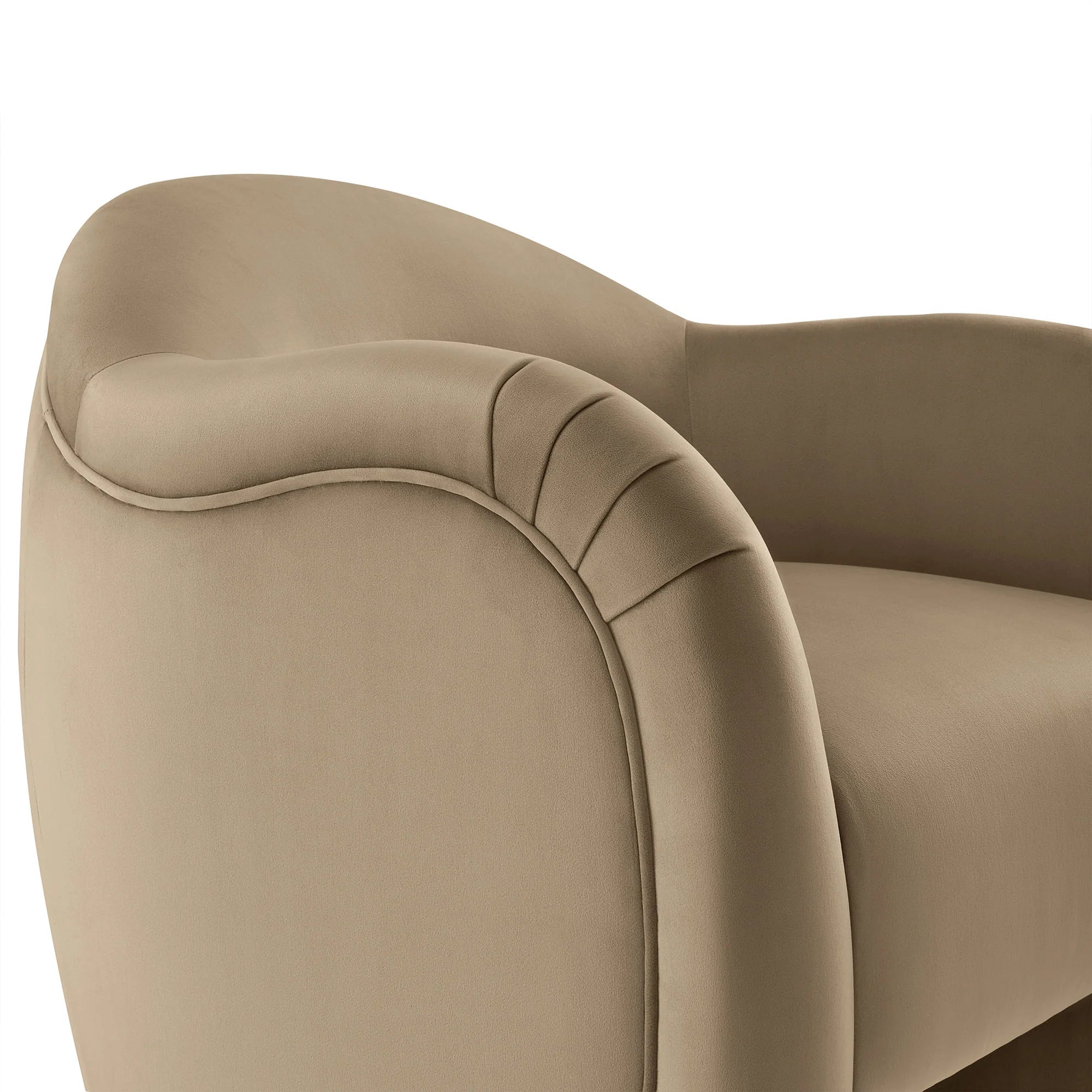 Fauteuil d'appoint en velours Compose Performance