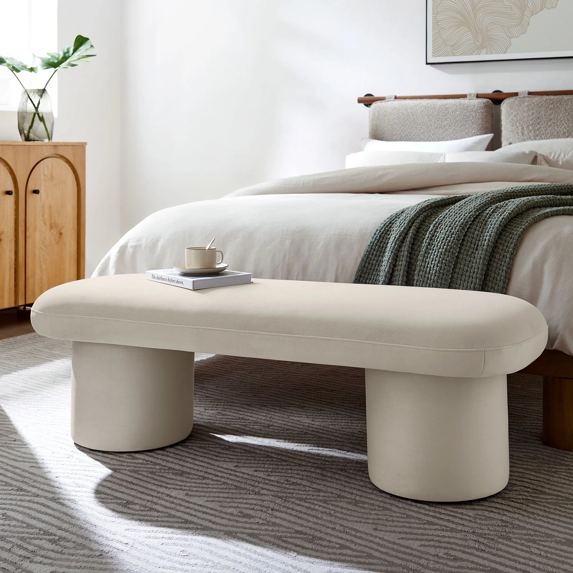 Chaise sans accoudoirs rembourrée en duvet Commix