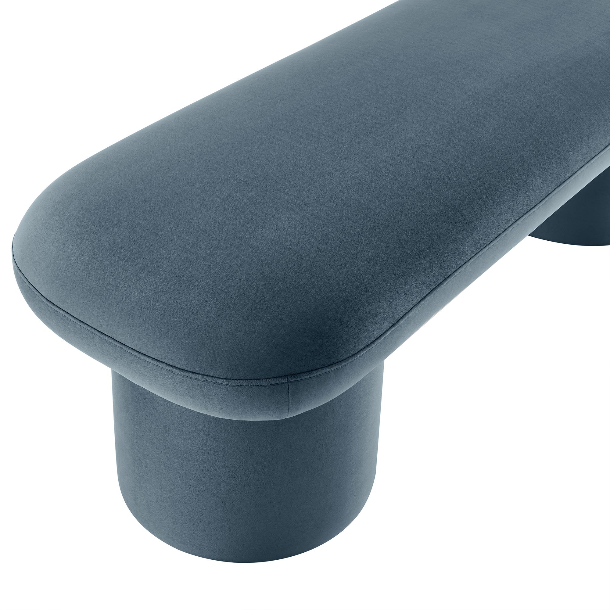Chaise sans accoudoirs rembourrée en duvet Commix