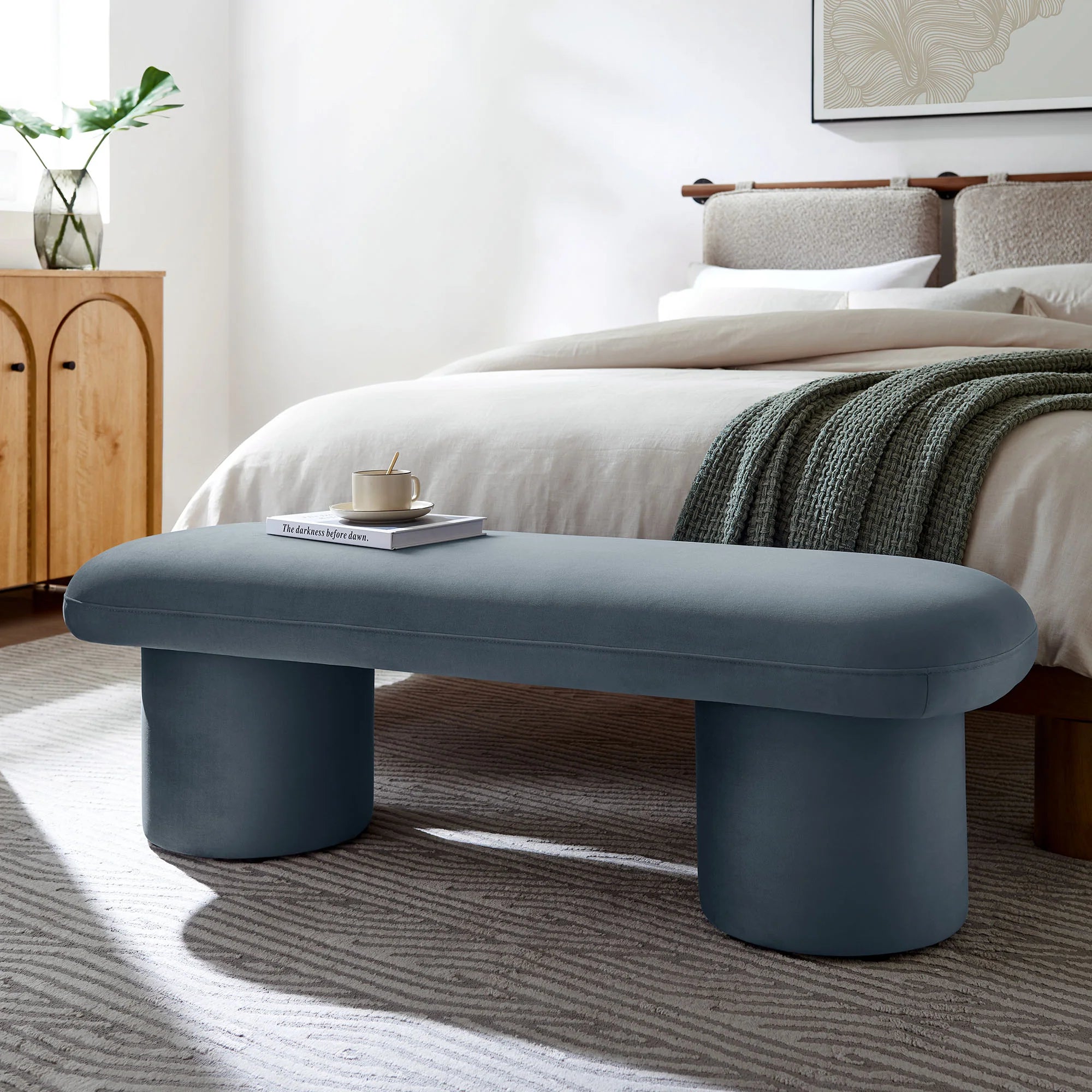 Chaise sans accoudoirs rembourrée en duvet Commix