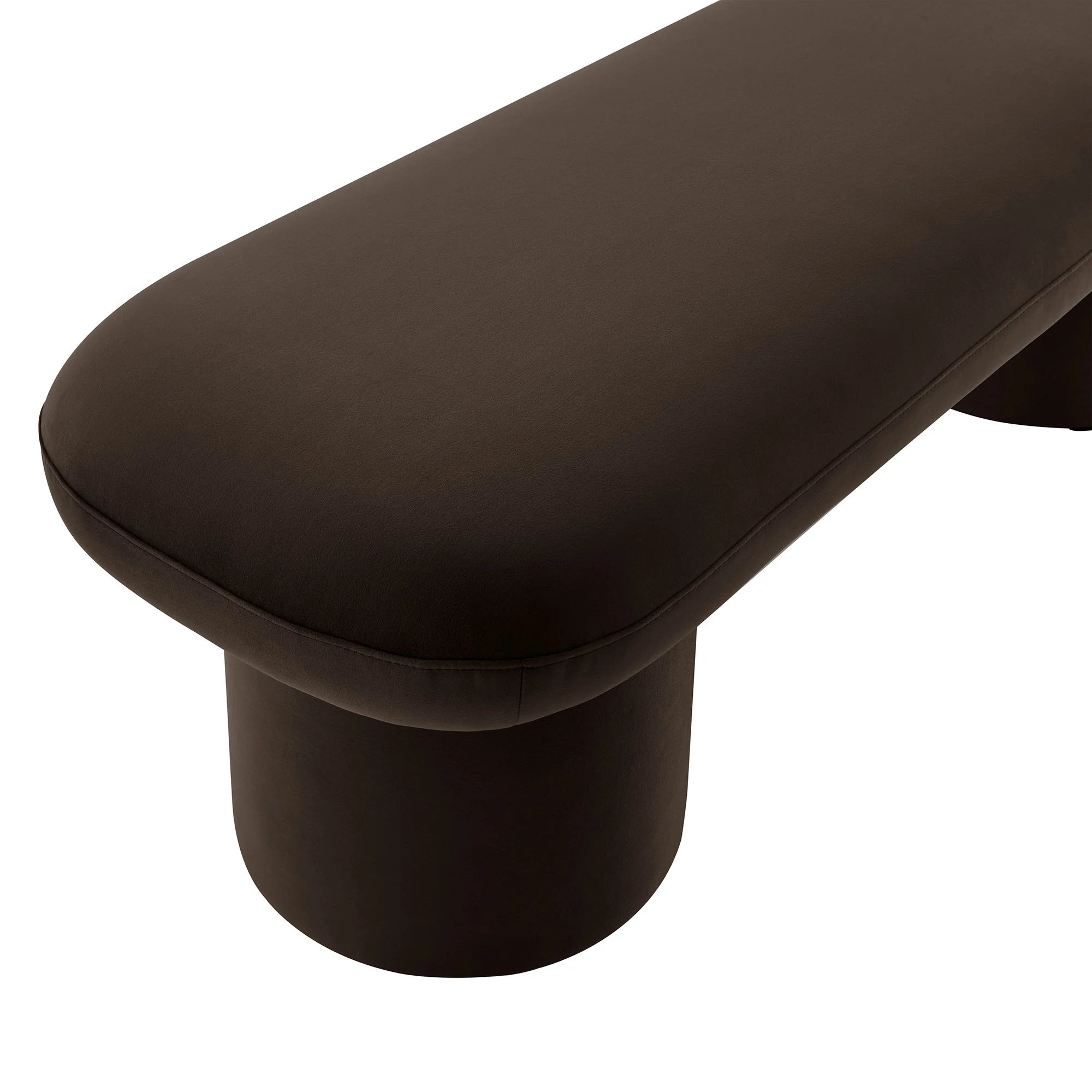 Chaise sans accoudoirs rembourrée en duvet Commix