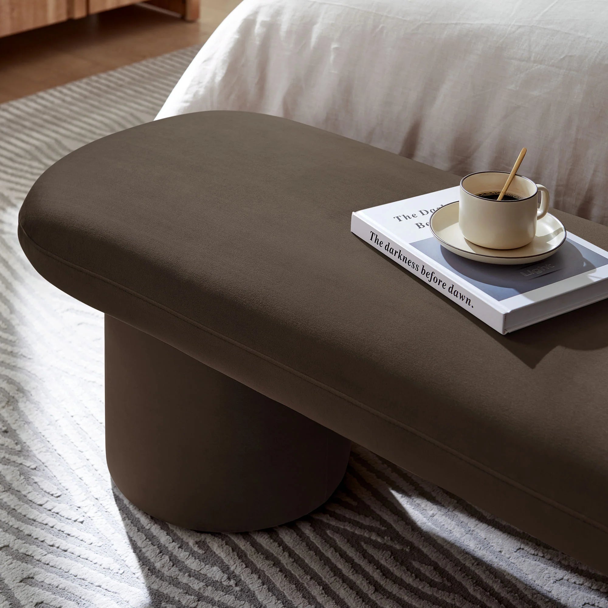 Chaise sans accoudoirs rembourrée en duvet Commix