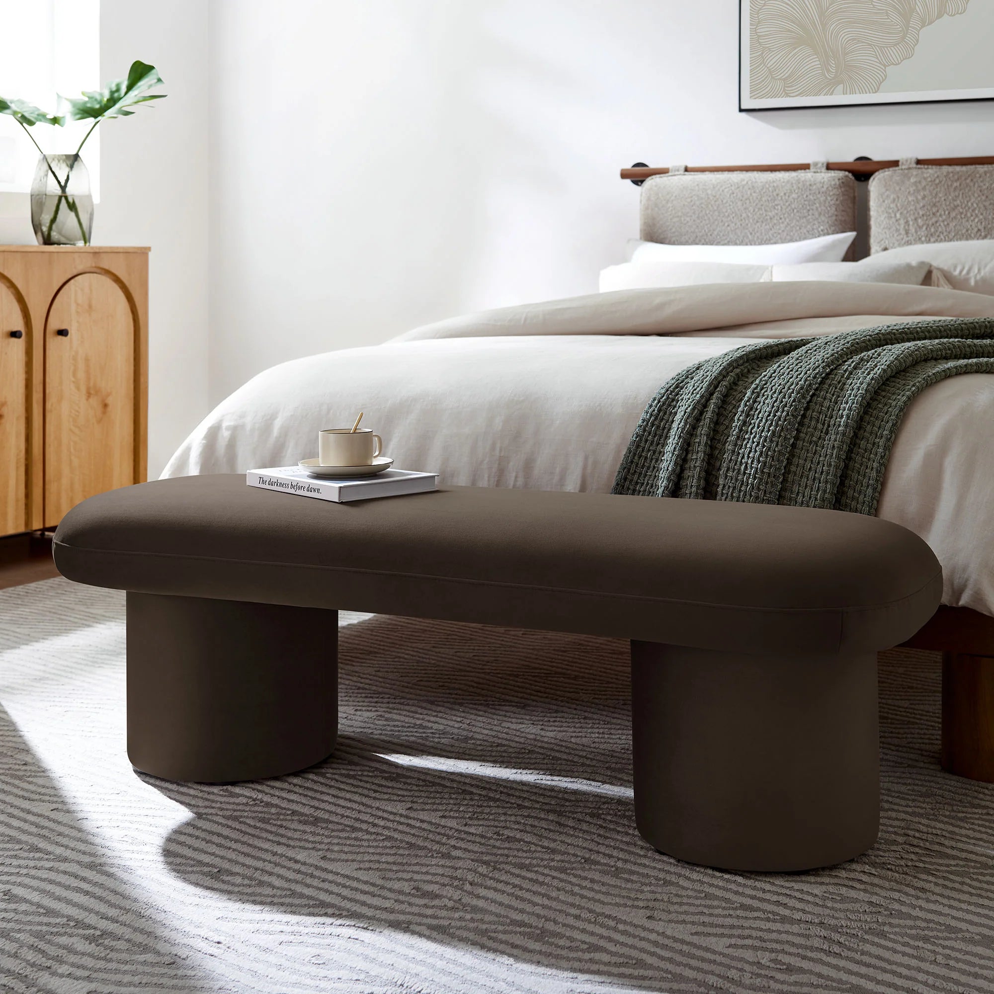Chaise sans accoudoirs rembourrée en duvet Commix