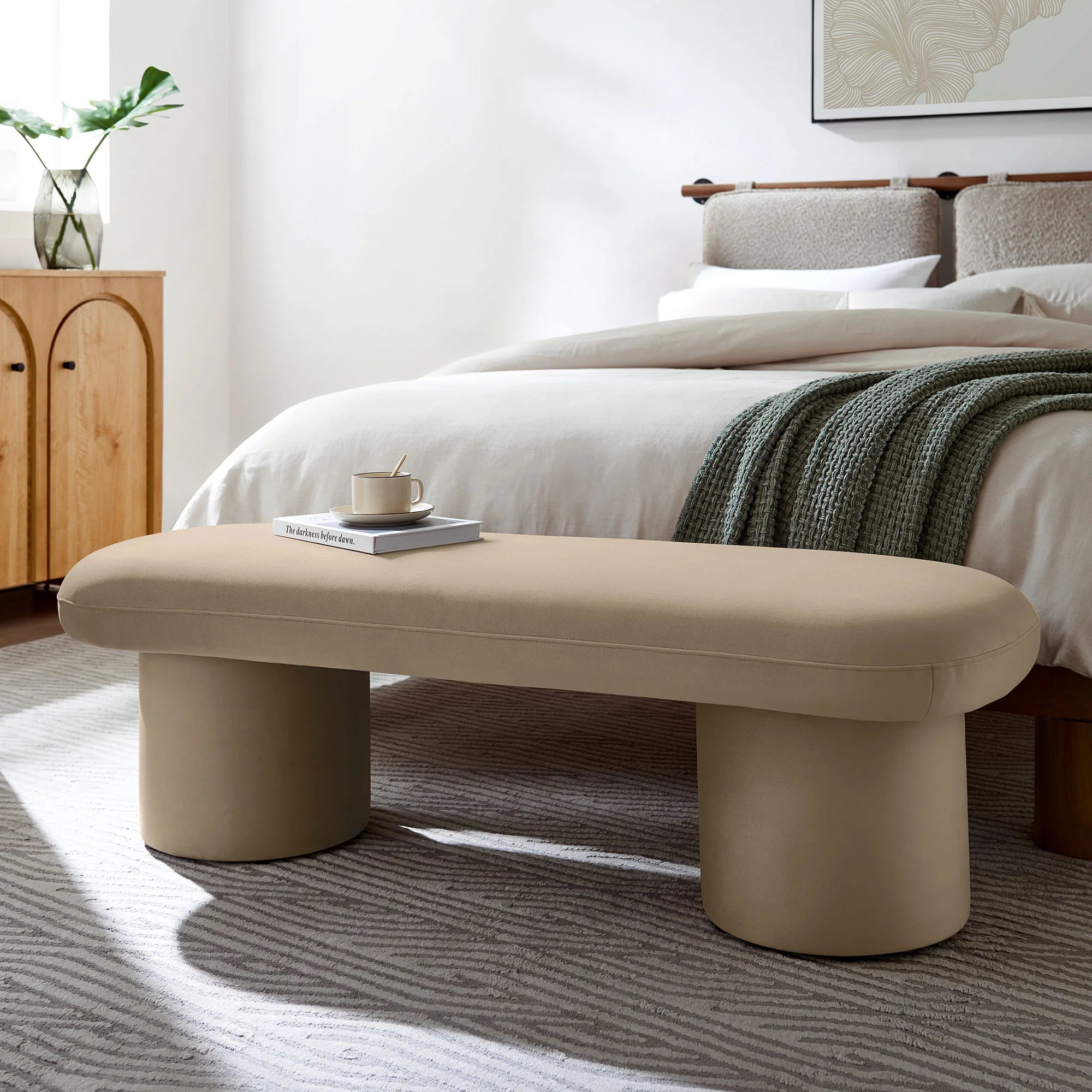Chaise sans accoudoirs rembourrée en duvet Commix