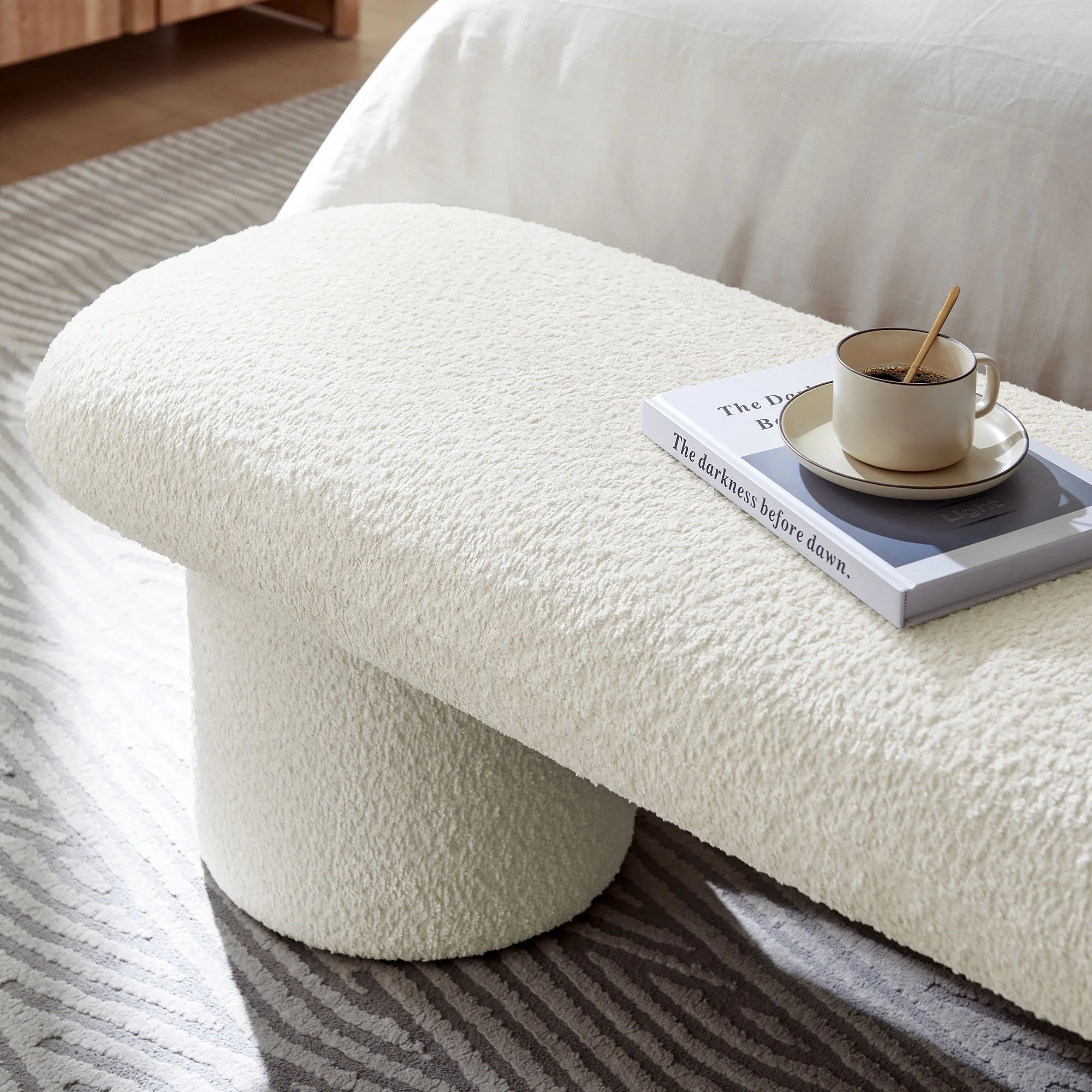Chaise sans accoudoirs rembourrée en duvet Commix