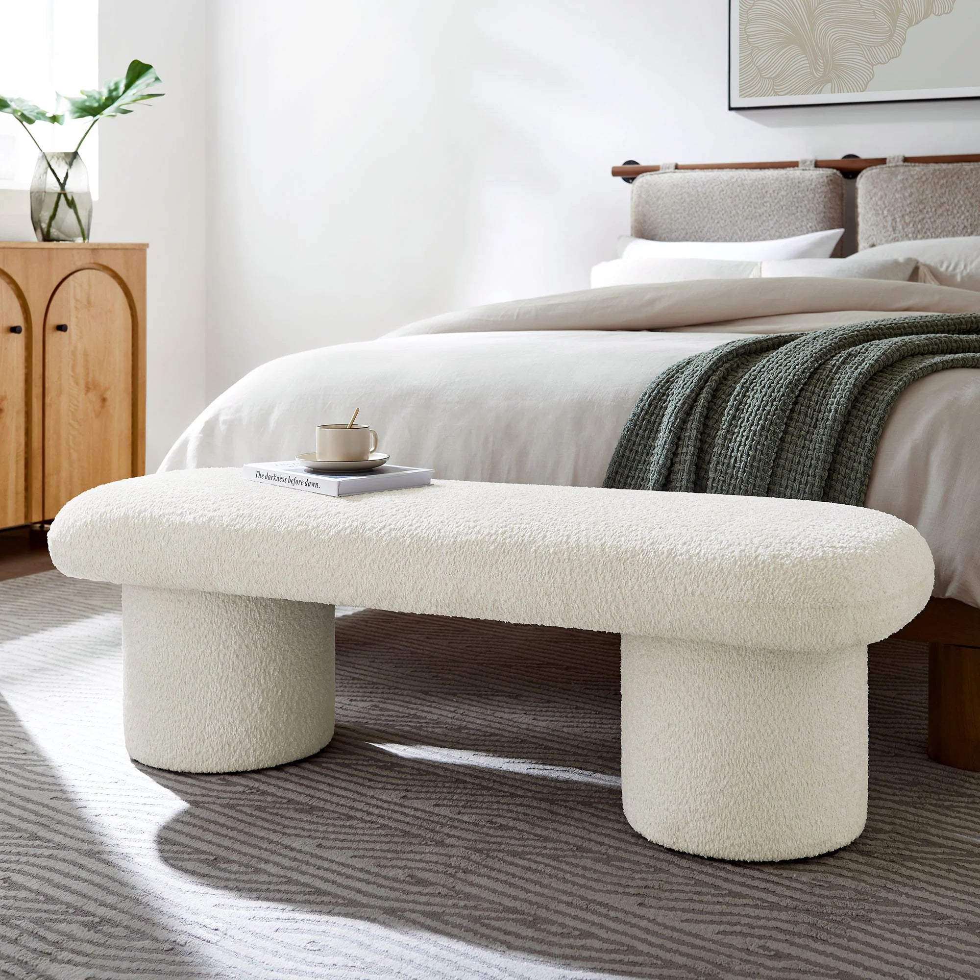 Chaise sans accoudoirs rembourrée en duvet Commix