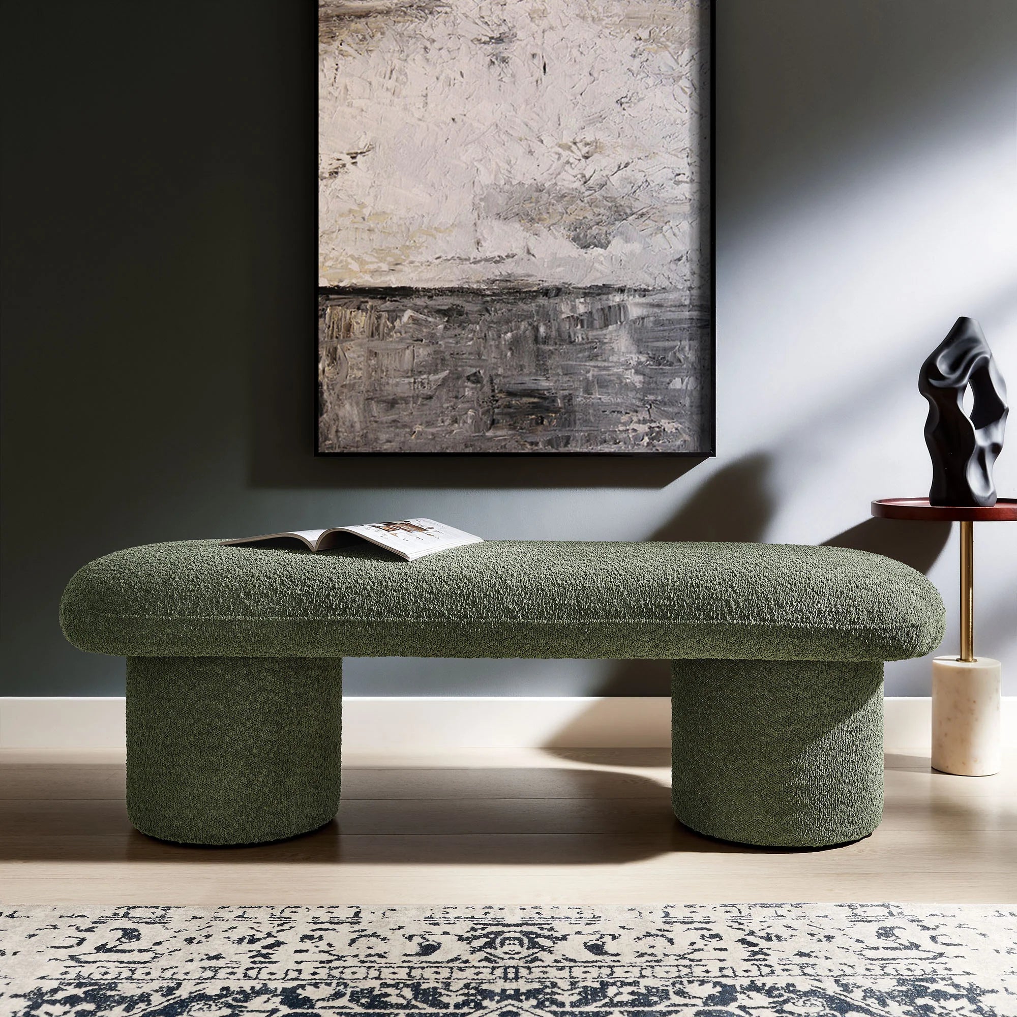 Chaise sans accoudoirs rembourrée en duvet Commix