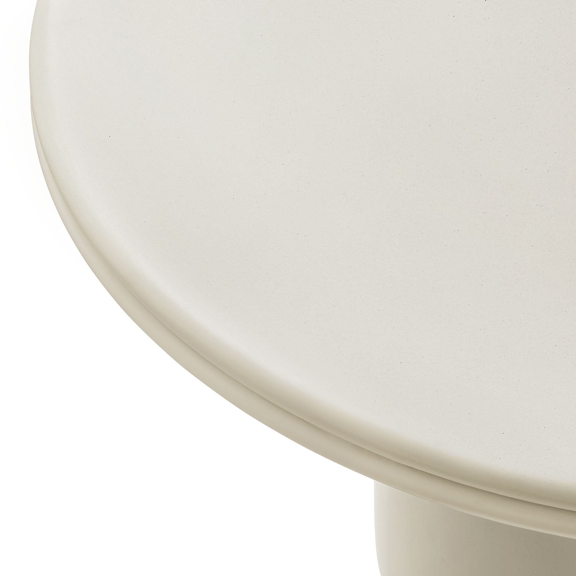 Table à manger ronde en béton pour patio intérieur et extérieur Brion de 48 po