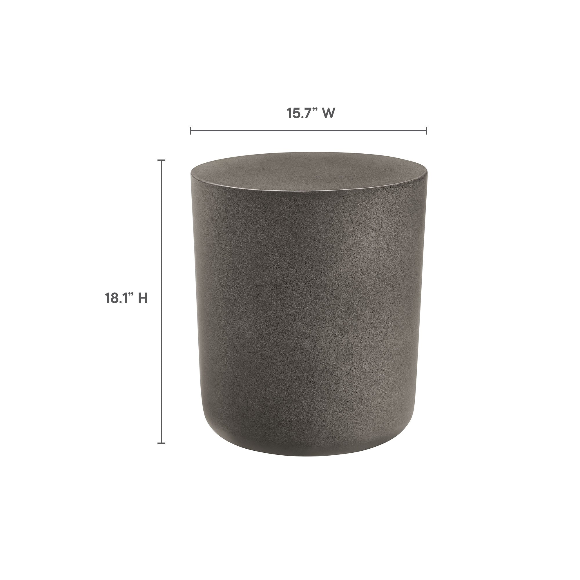 Ensemble de table à manger 5 pièces en béton pour patio intérieur et extérieur Brion