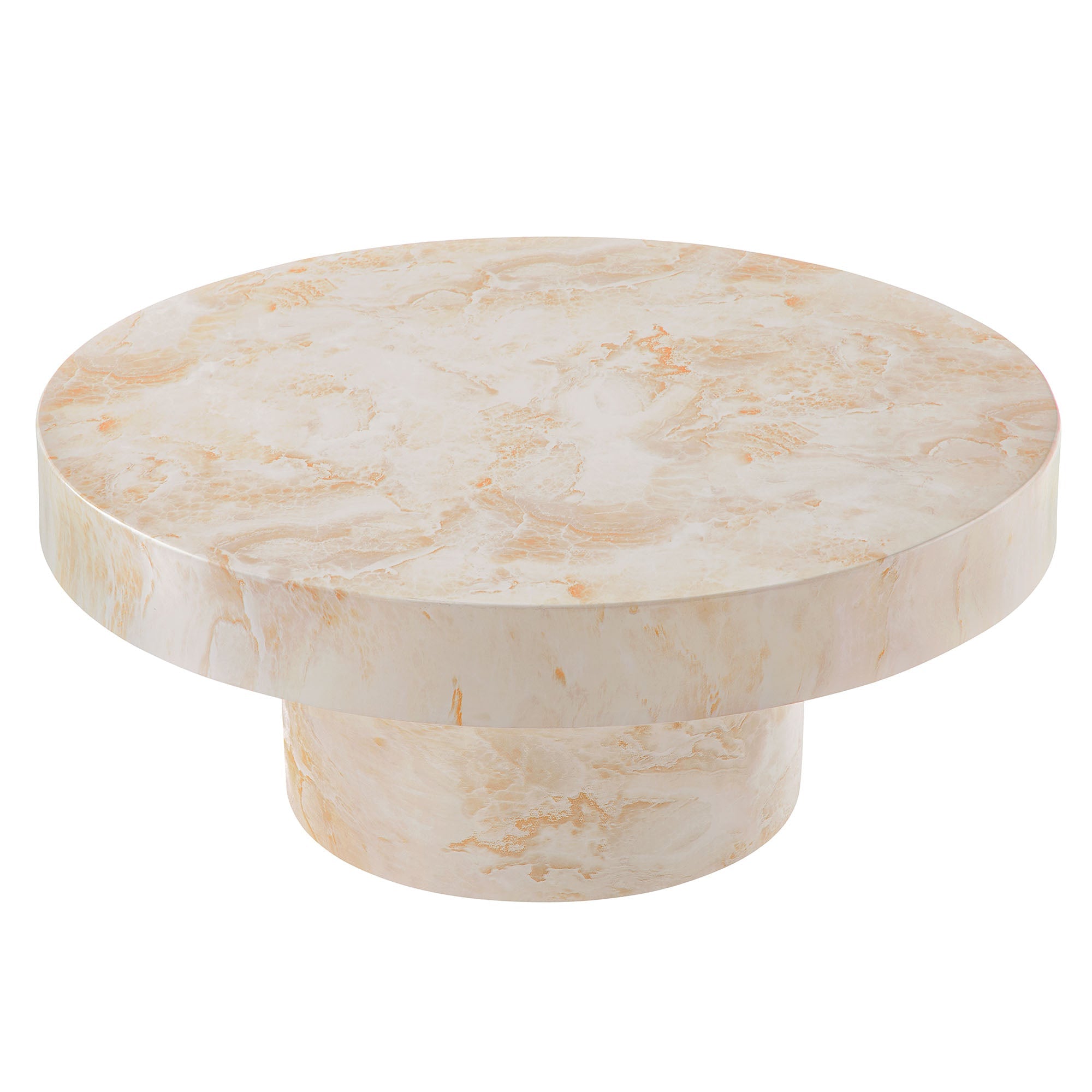 Alora Indoor - Outdoor Patio Concrete Round Coffee Table