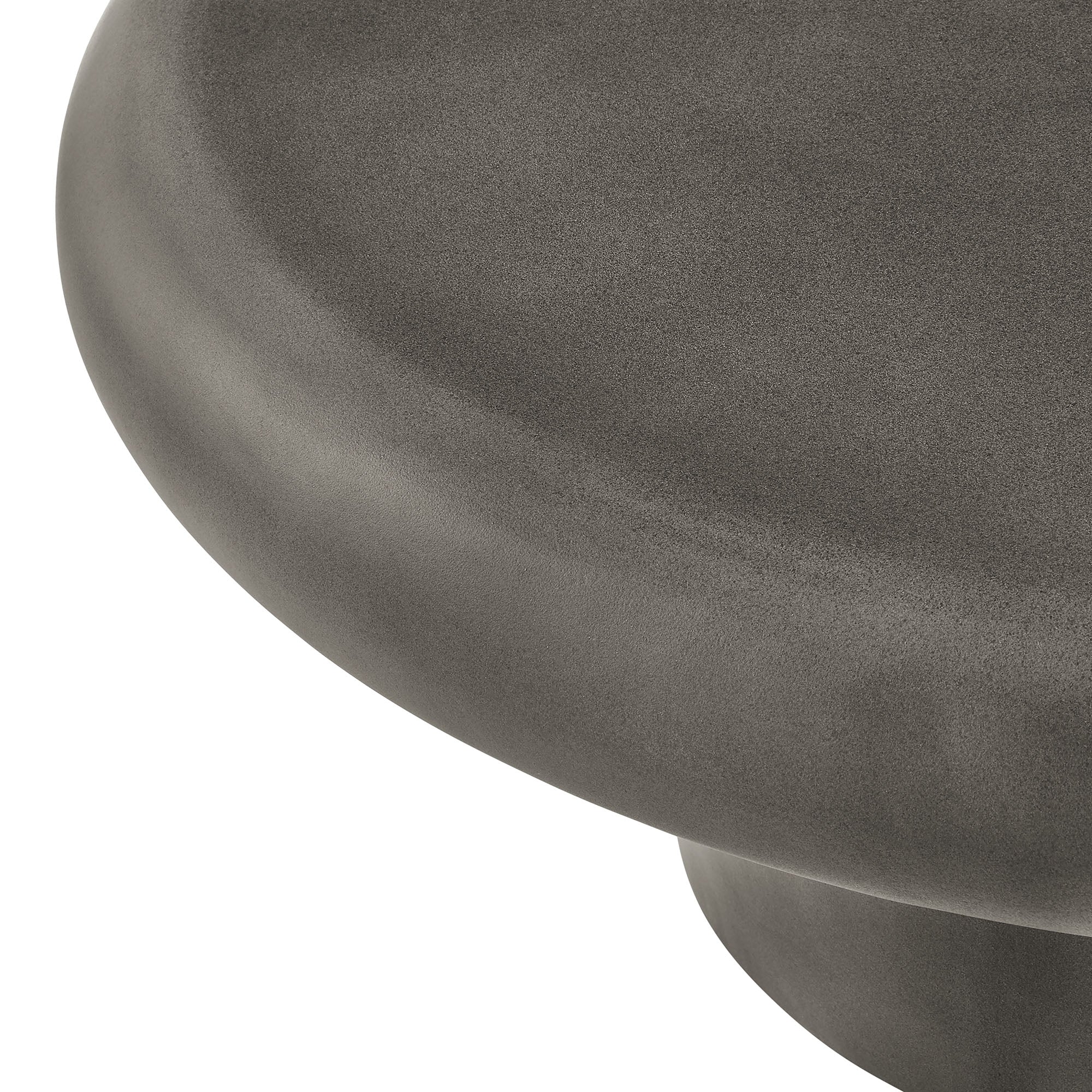 Table basse ronde en béton pour patio intérieur et extérieur Argos