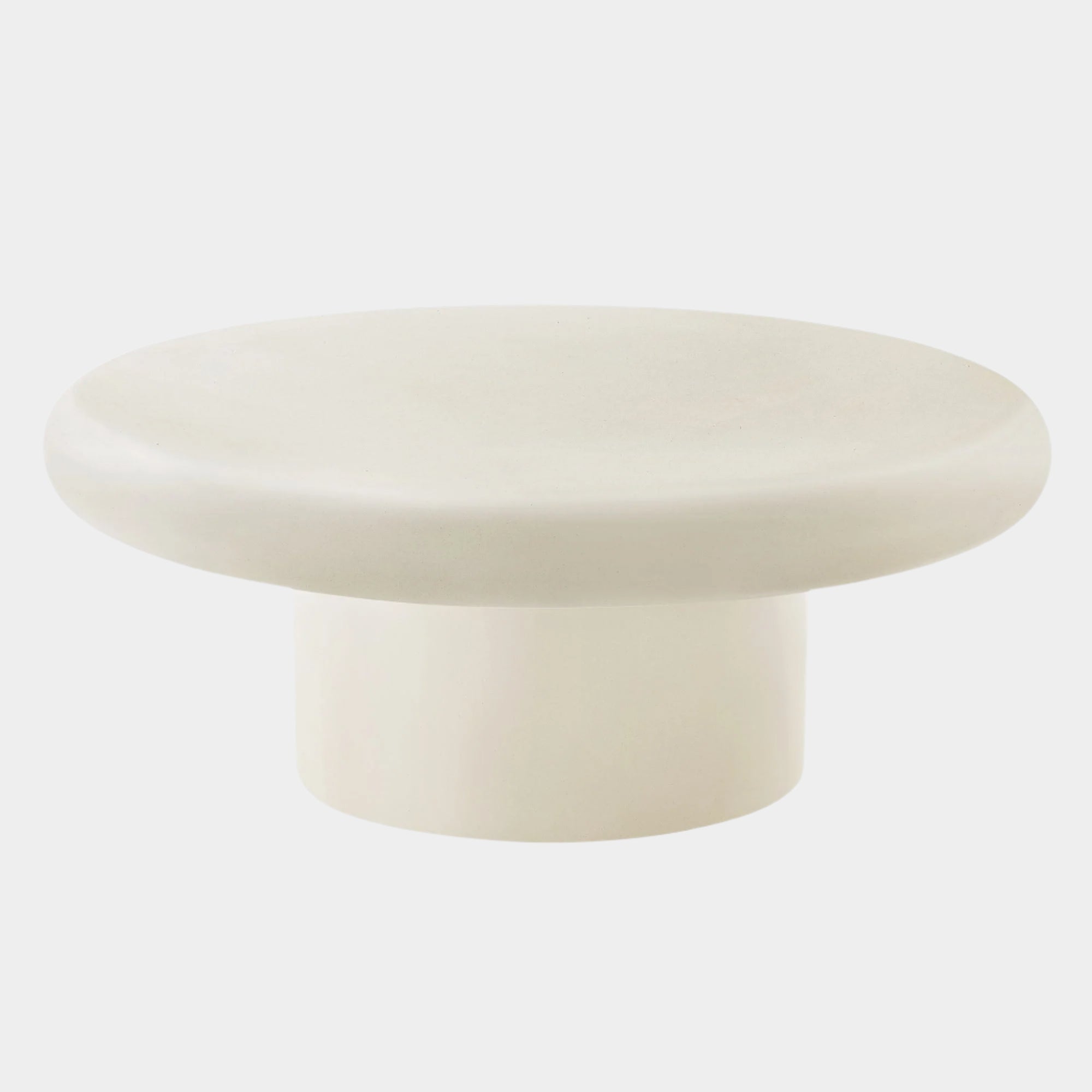 Table basse ronde en béton pour patio intérieur et extérieur Argos